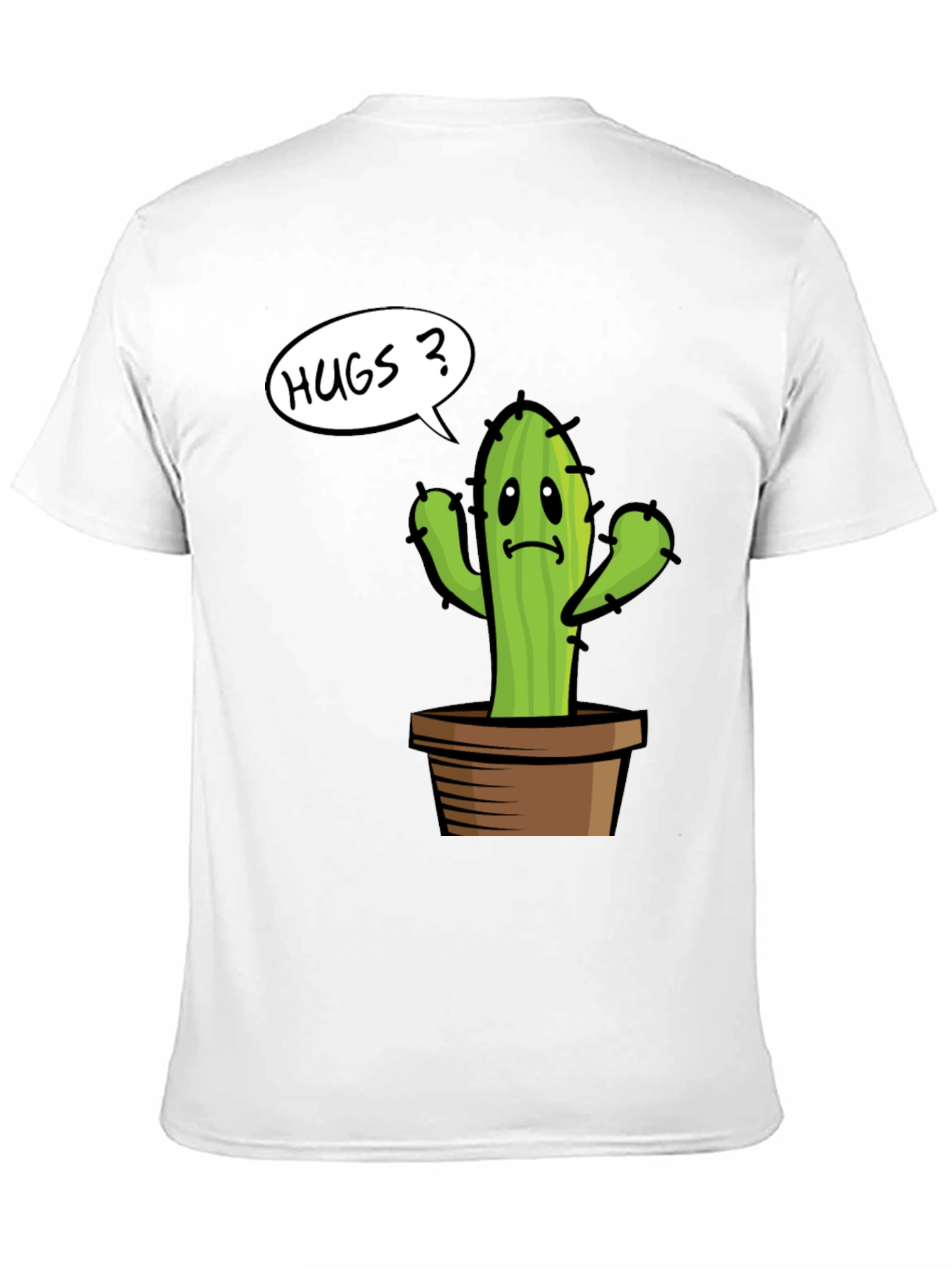 Cactus Hugs Graphic Tee - Soft Cotton Comfort