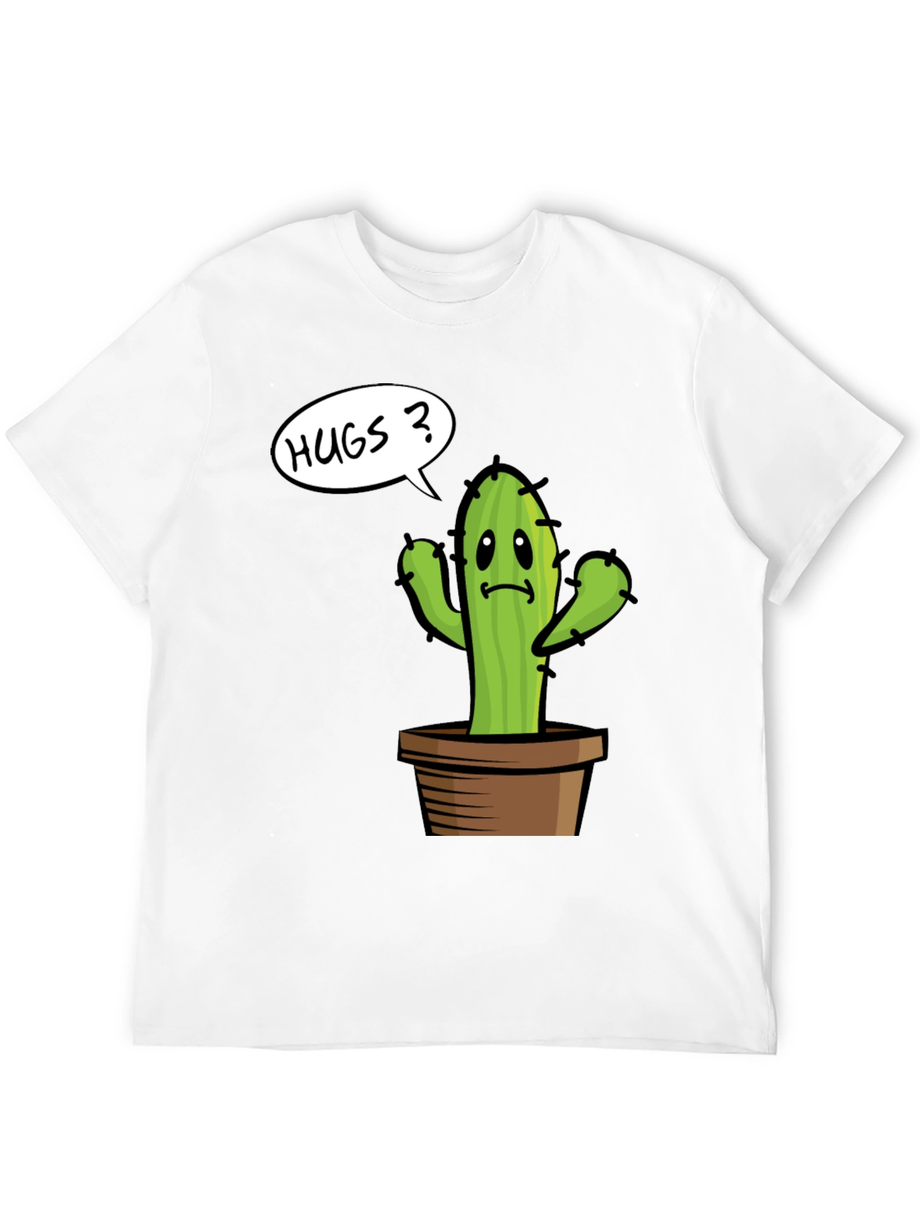 Cactus Hugs Graphic Tee - Soft Cotton Comfort