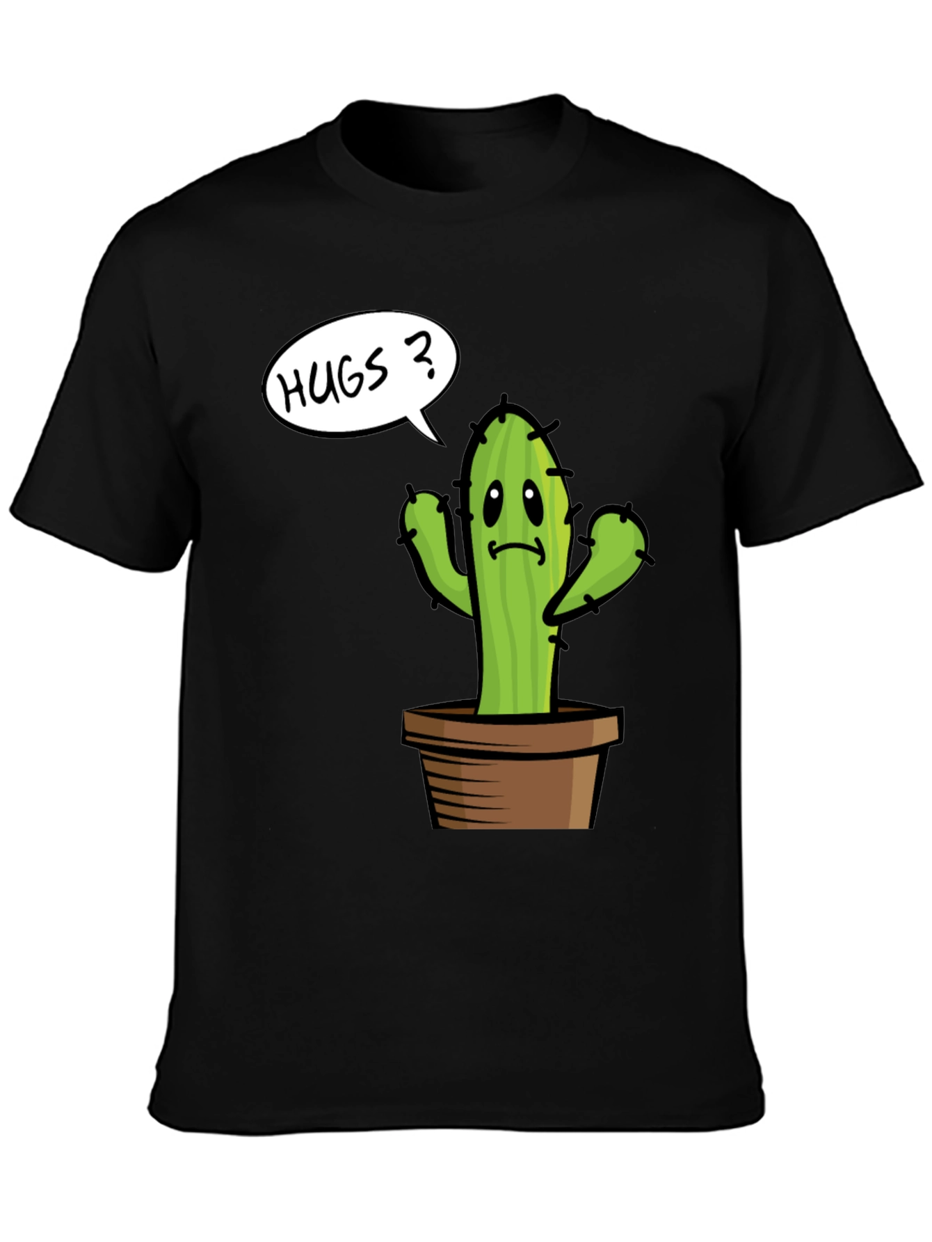 Cactus Hugs Graphic Tee - Soft Cotton Comfort