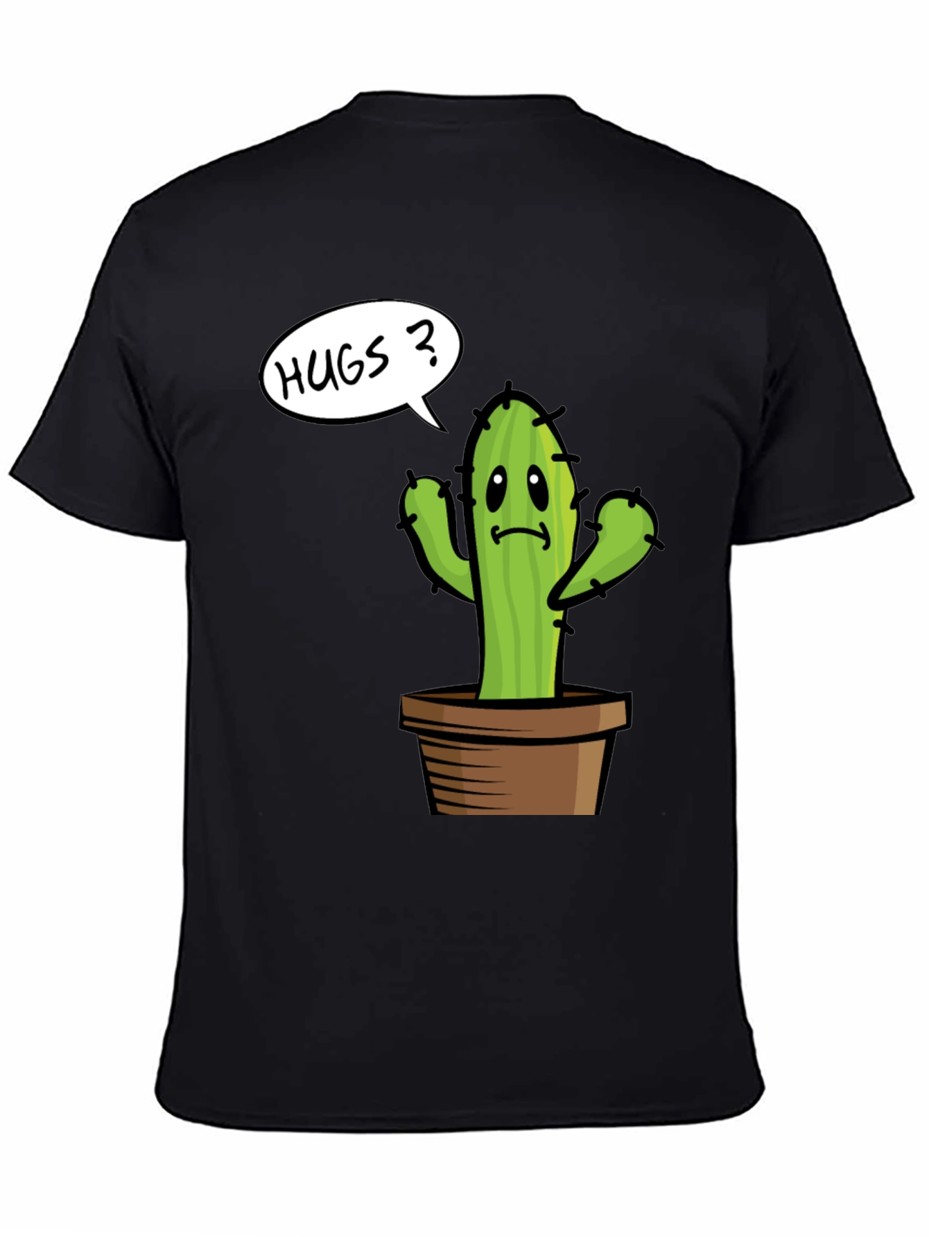 Cactus Hugs Graphic Tee - Soft Cotton Comfort