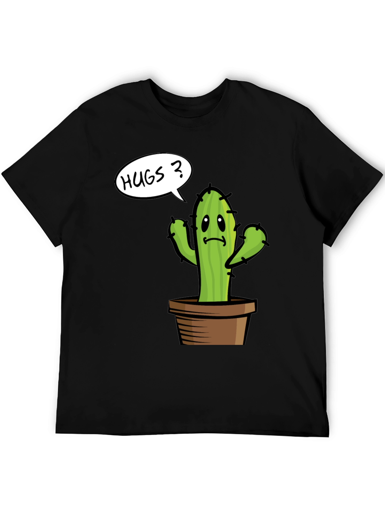 Cactus Hugs Graphic Tee - Soft Cotton Comfort