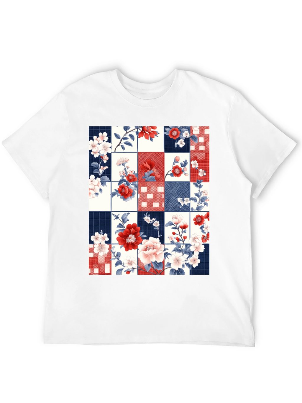 Floral Patchwork Graphic Tee