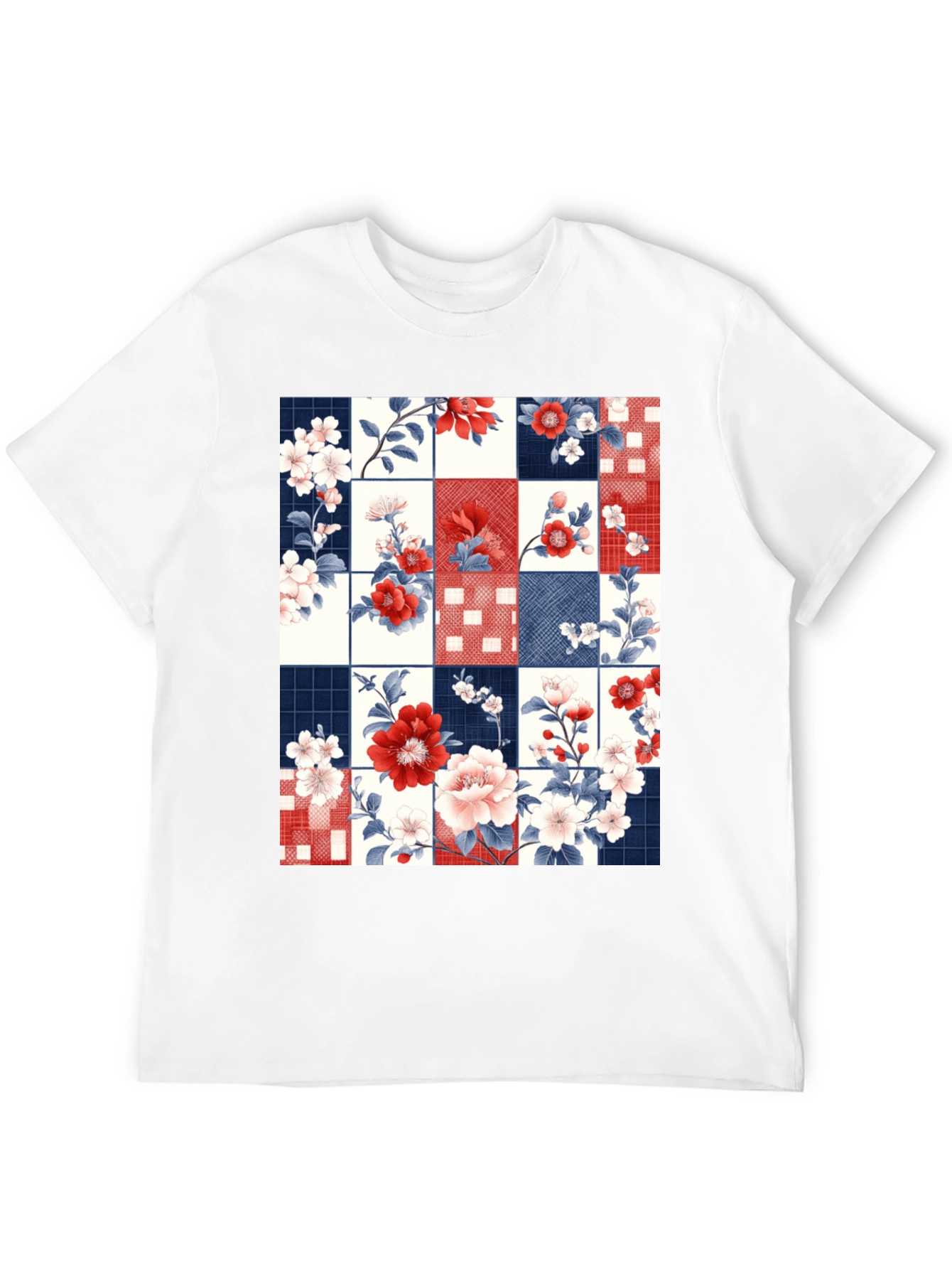 Floral Patchwork Graphic Tee