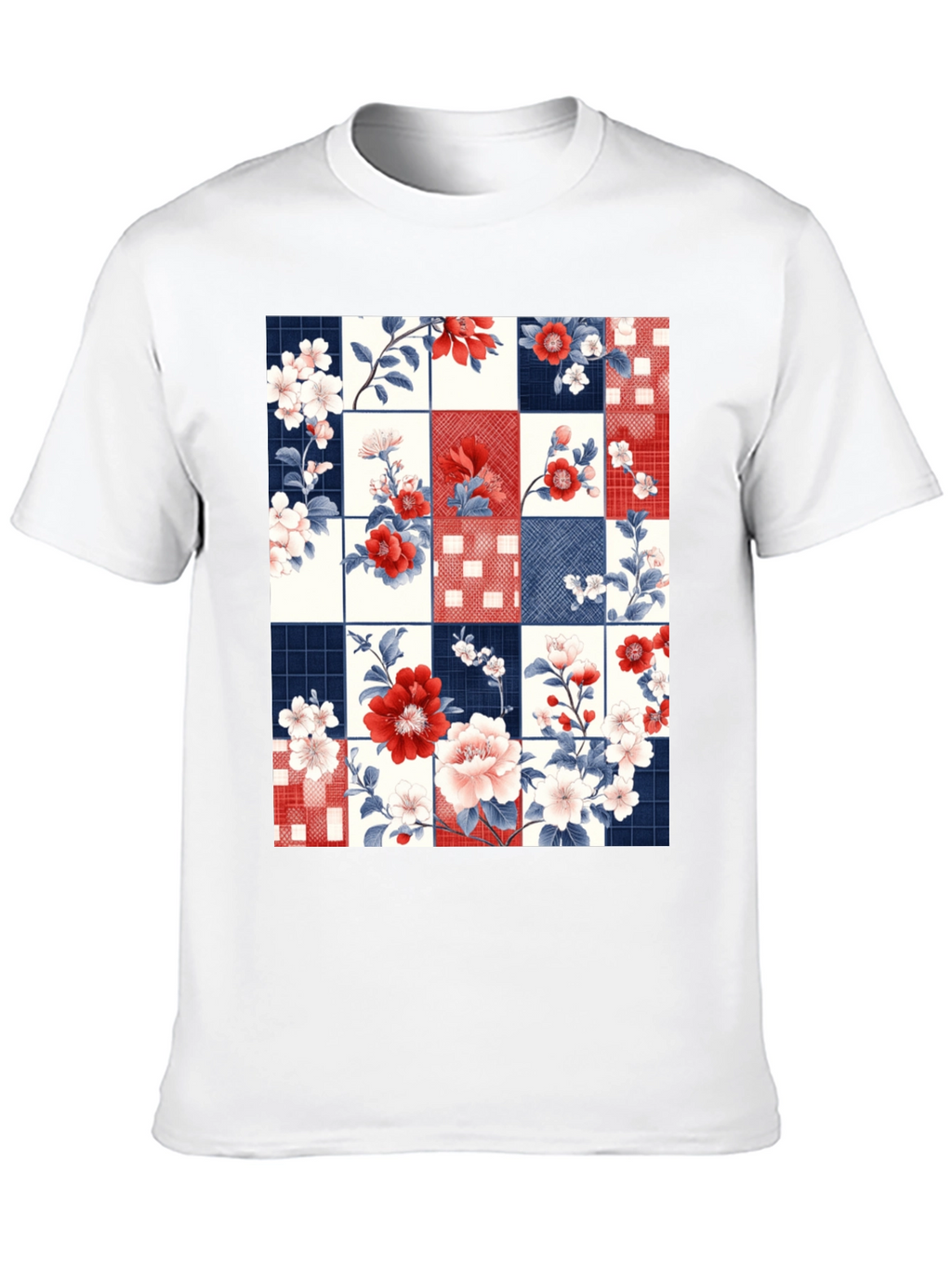 Floral Patchwork Graphic Tee