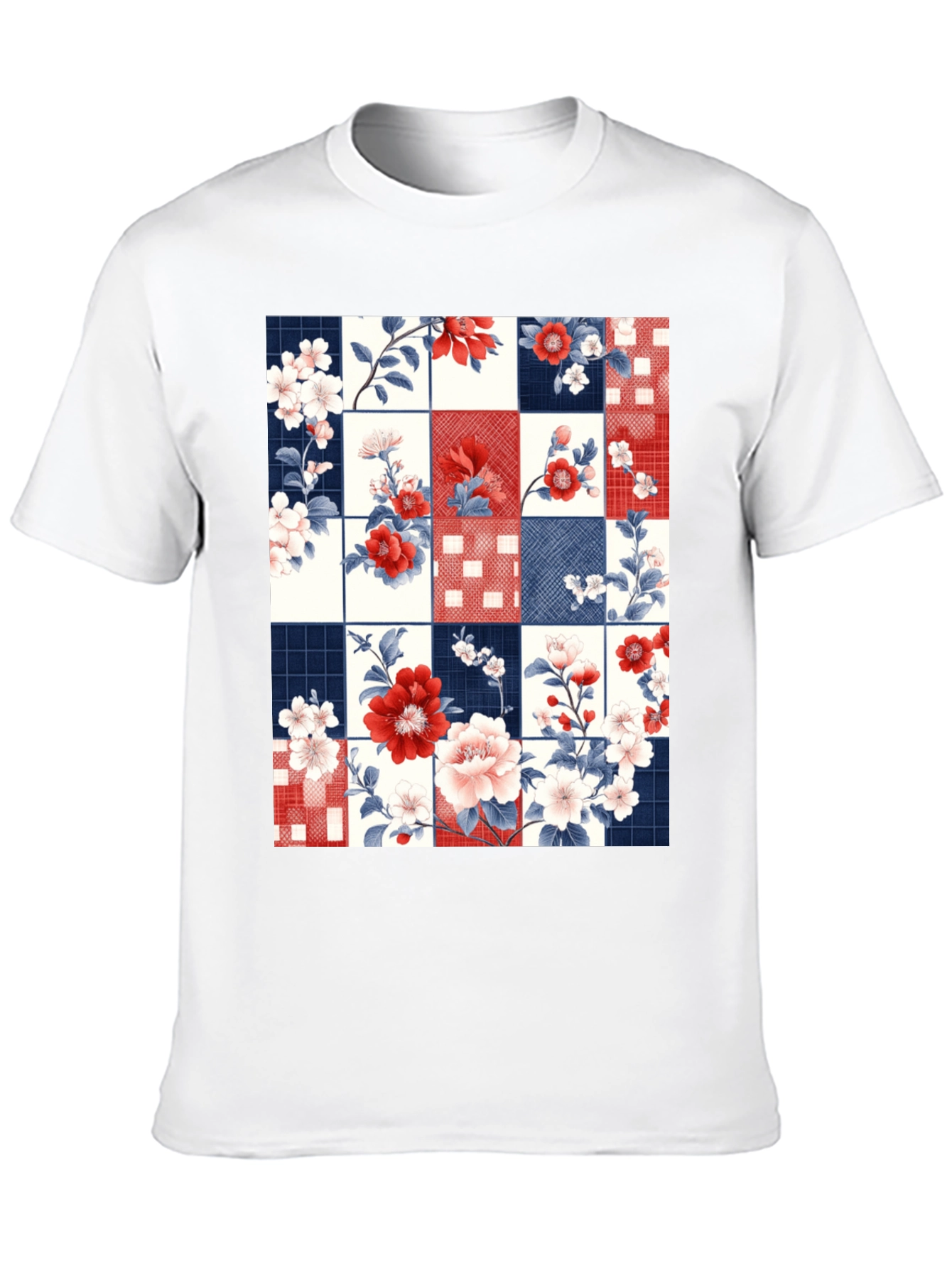 Floral Patchwork Graphic Tee