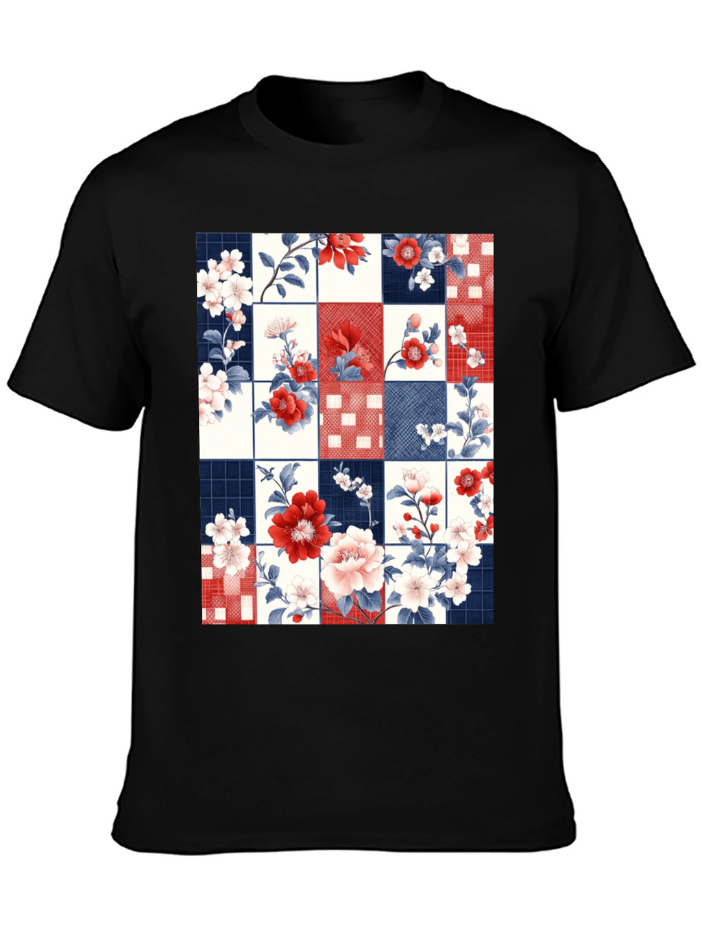 Floral Patchwork Graphic Tee