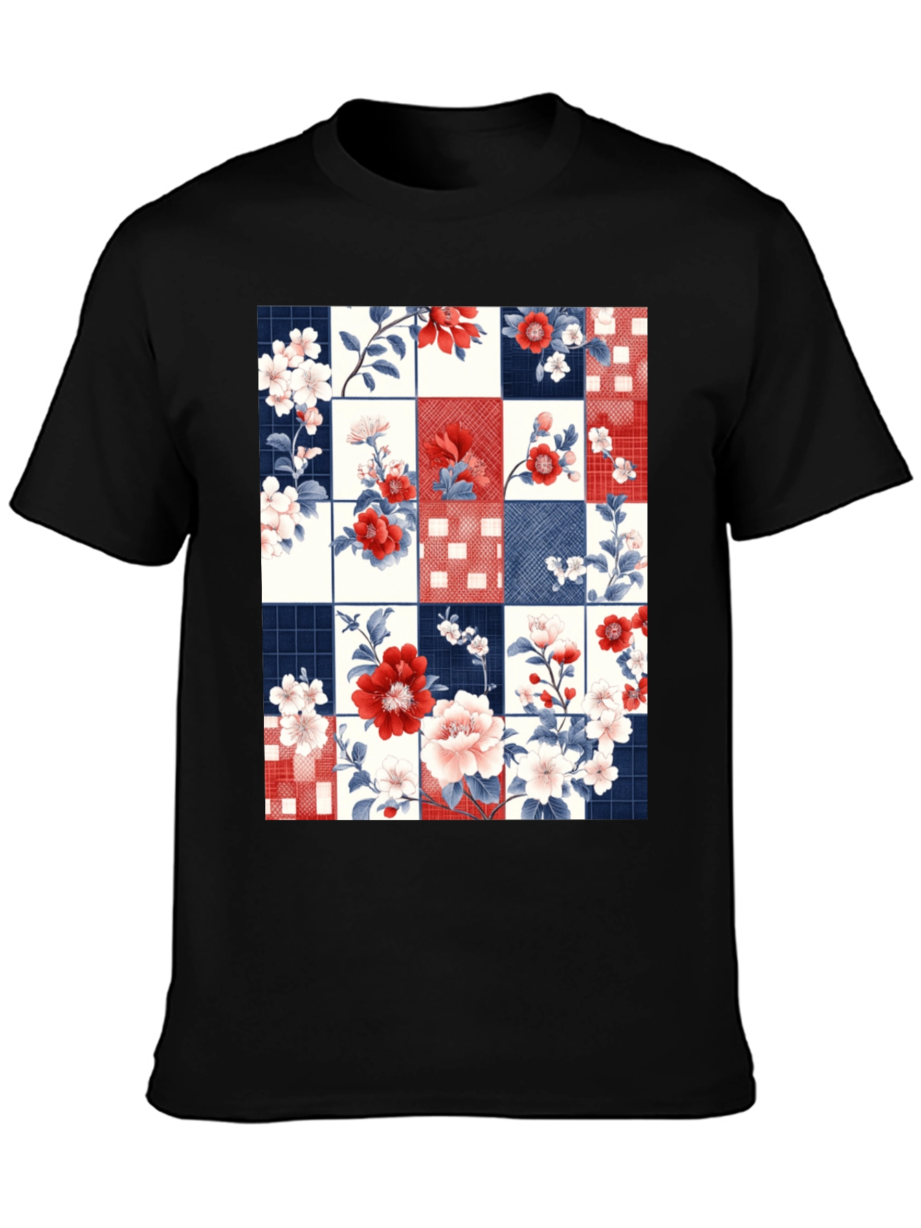 Floral Patchwork Graphic Tee