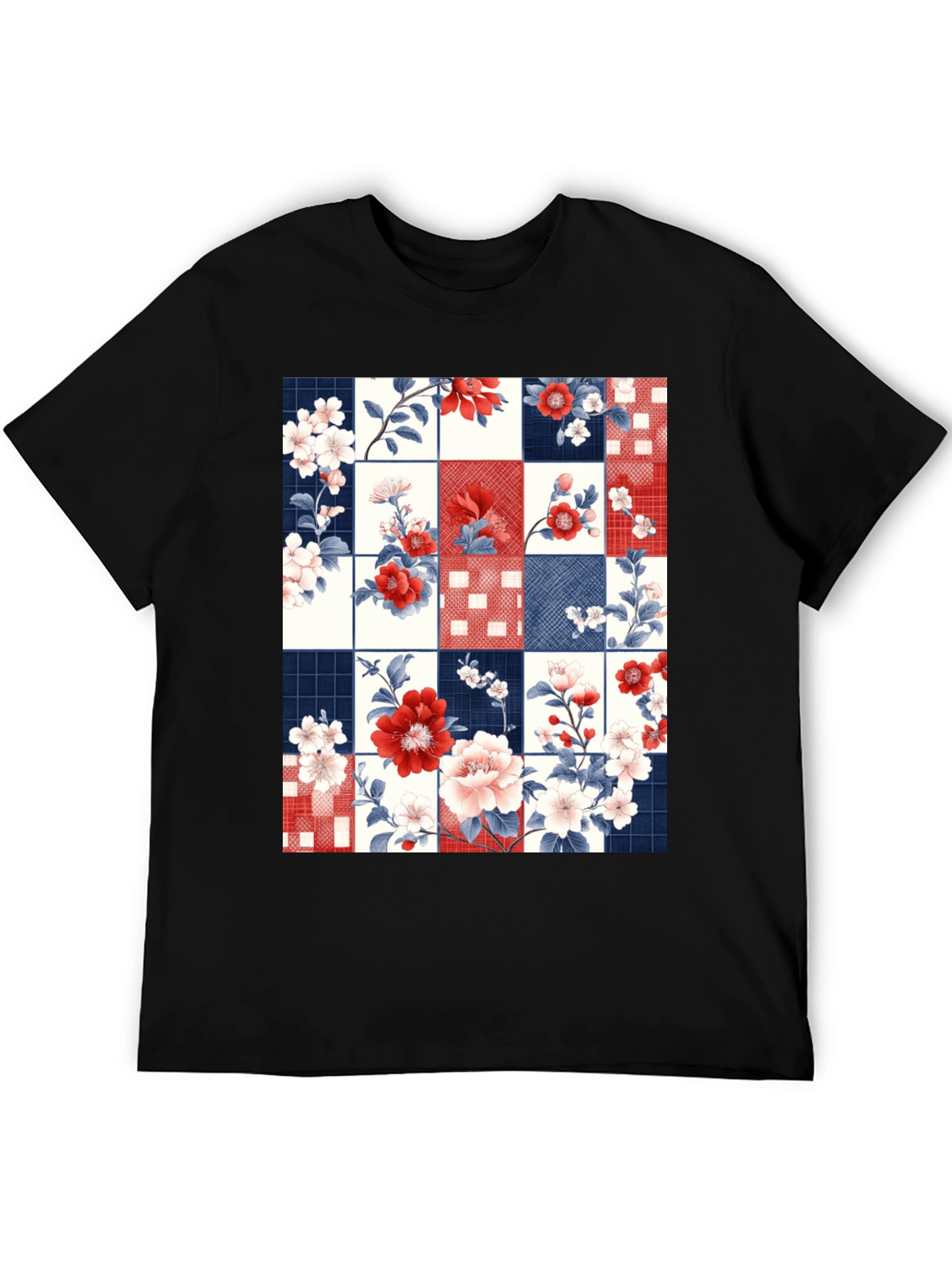 Floral Patchwork Graphic Tee