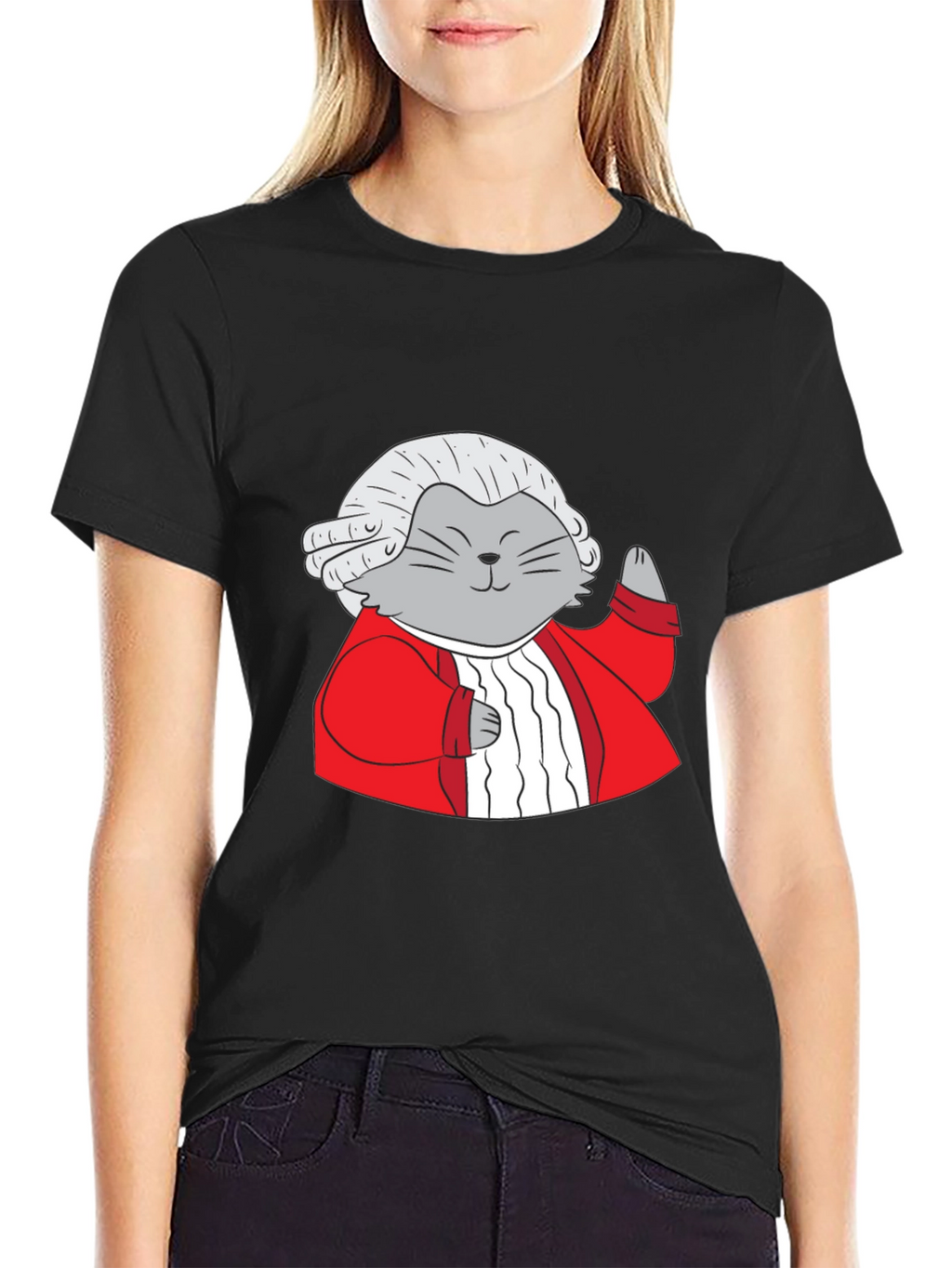 Mozart Cat T-Shirt - Unique Graphic Tee