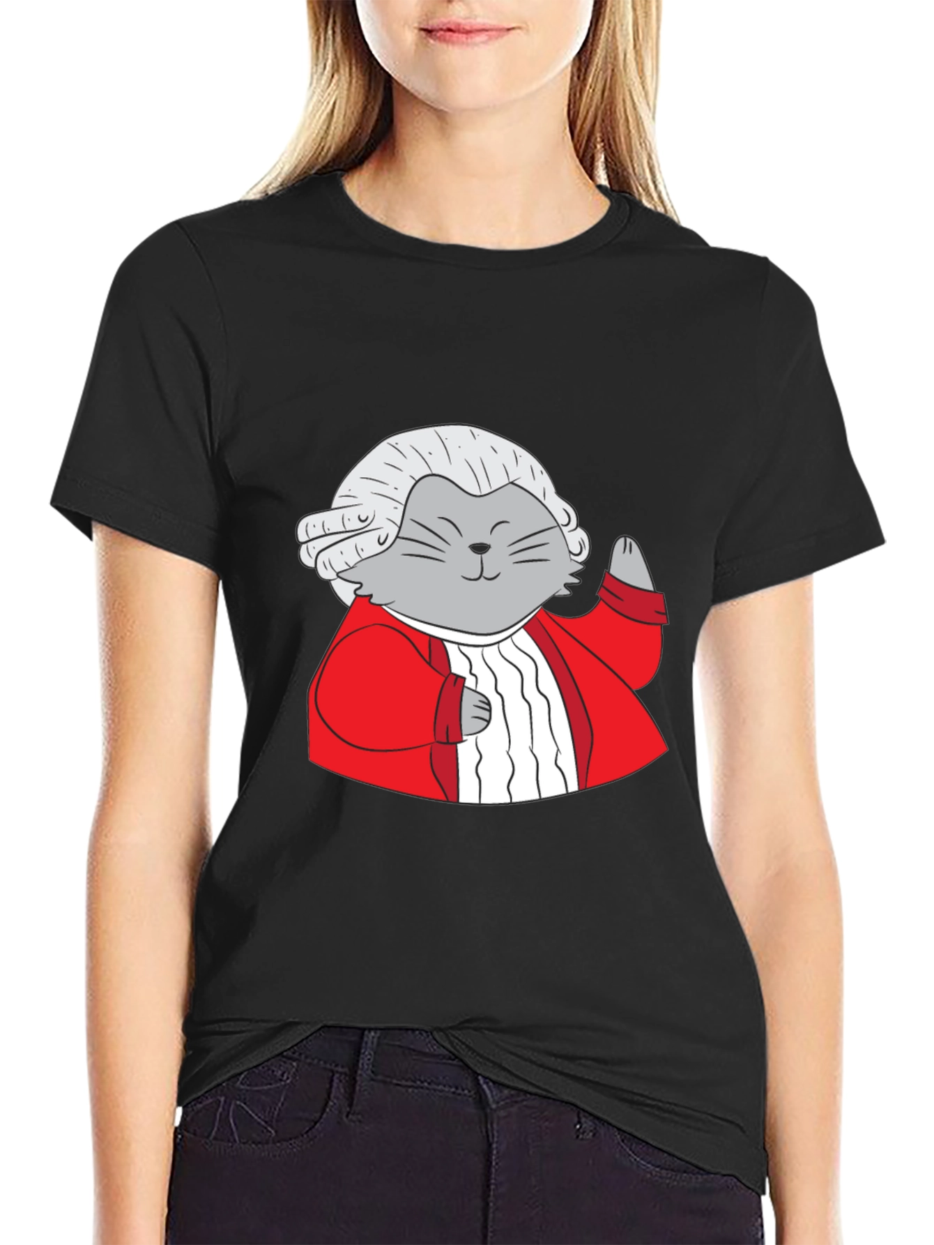 Mozart Cat T-Shirt - Unique Graphic Tee