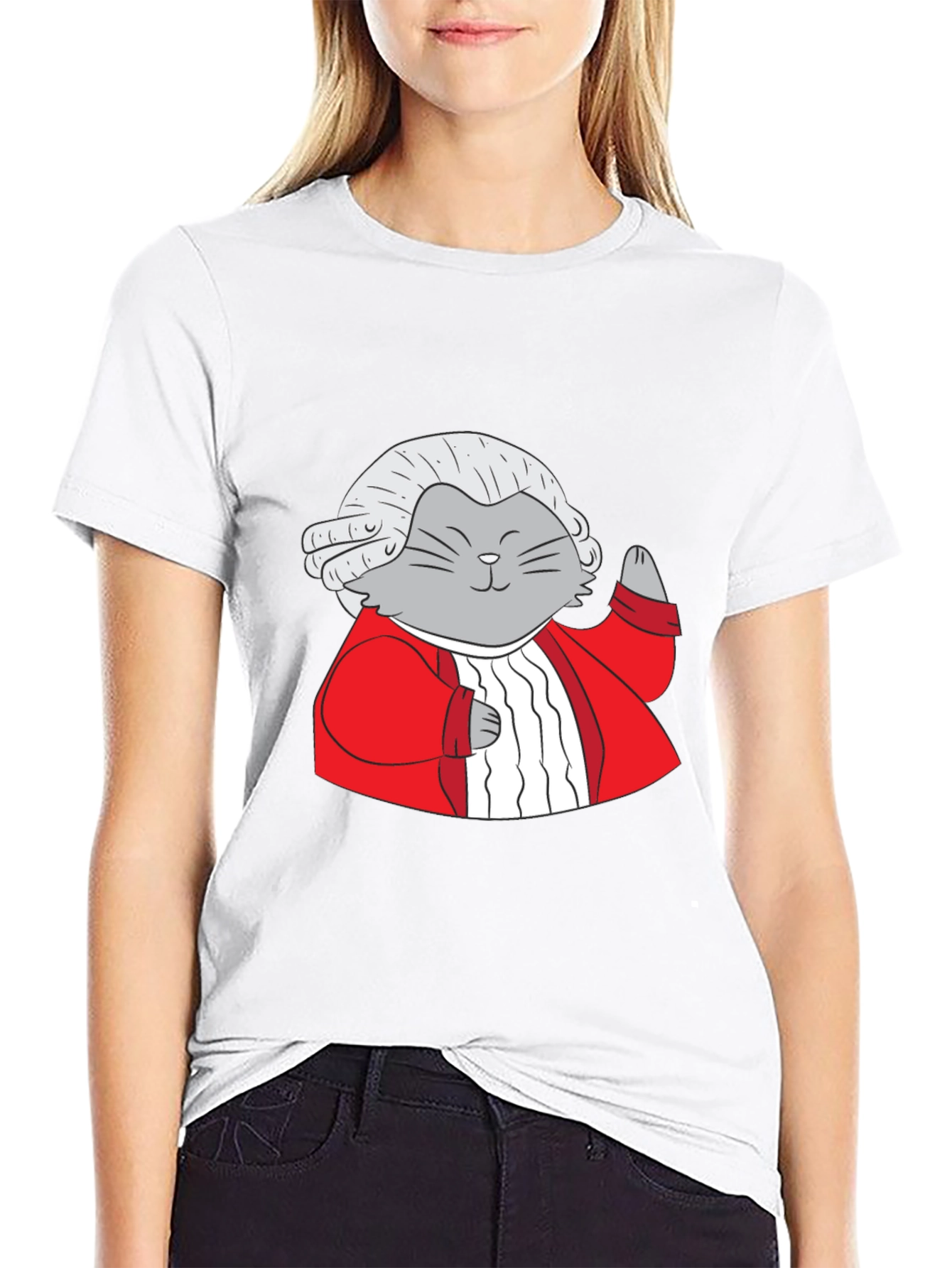 Mozart Cat T-Shirt - Unique Graphic Tee