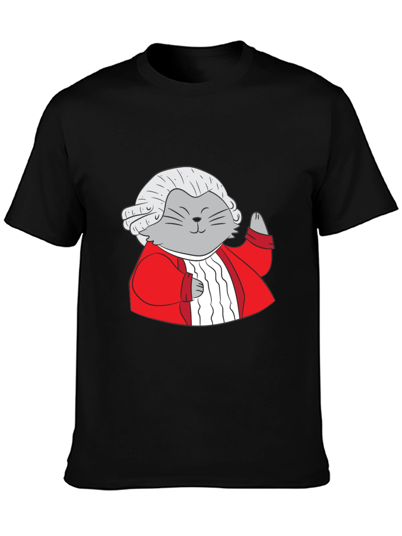 Mozart Cat T-Shirt - Unique Graphic Tee