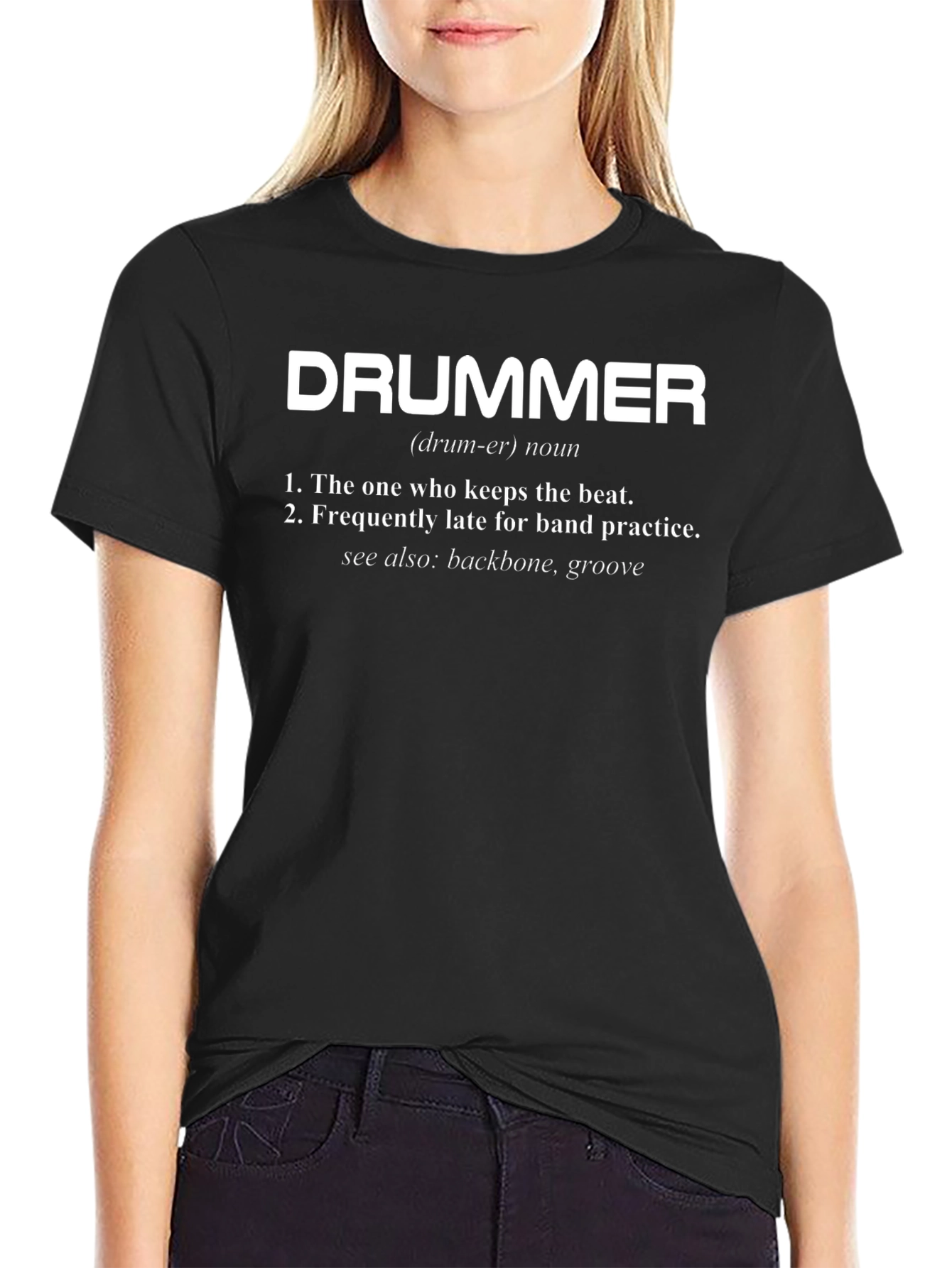 Drummer Definition T-Shirt - Funny Musician Tee