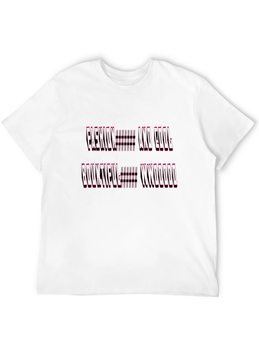 Modern Graphic Print Tee - Black