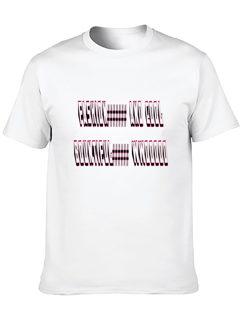 Modern Graphic Print Tee - Black