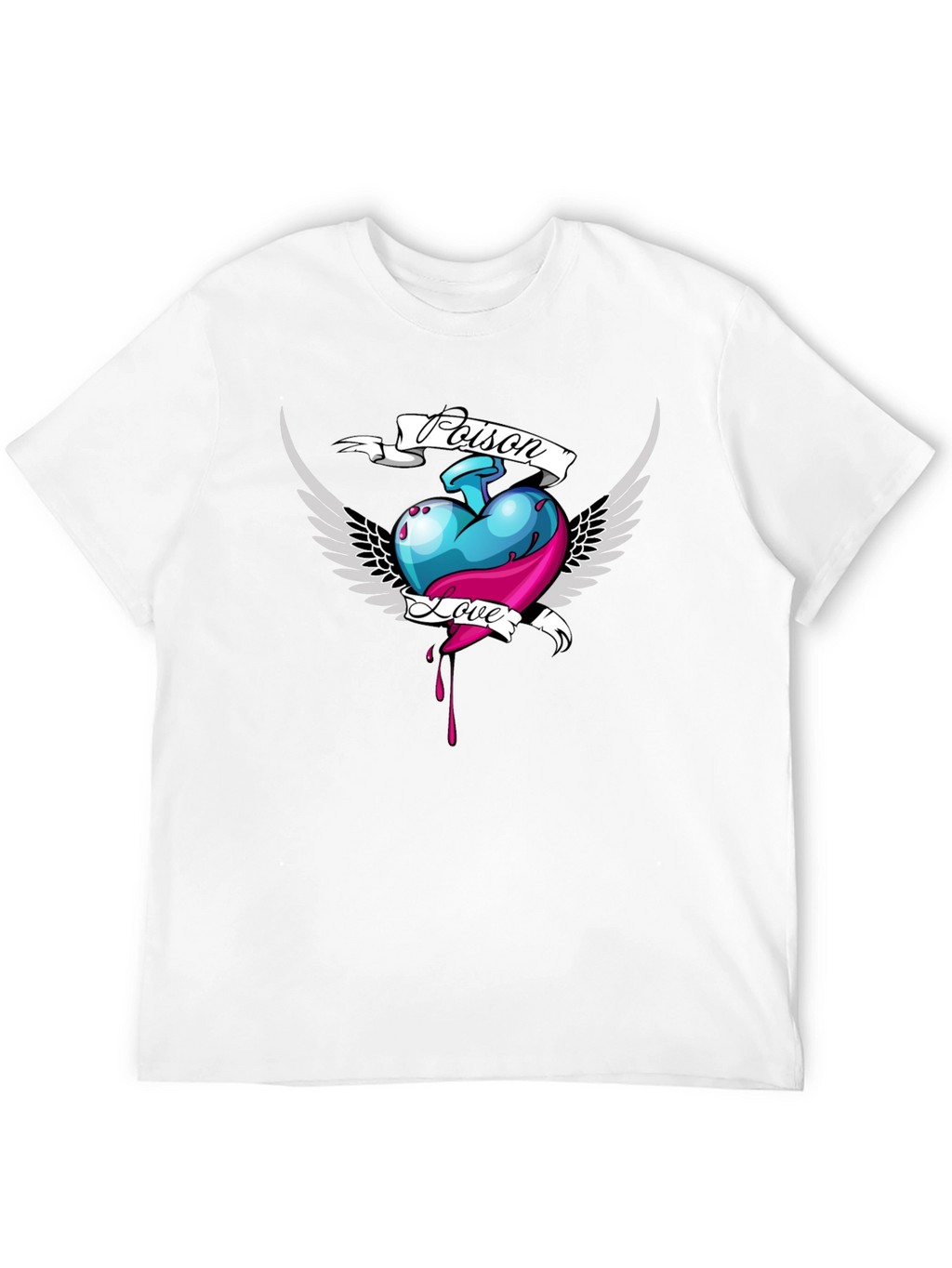 Poison Love Heart Graphic T-Shirt