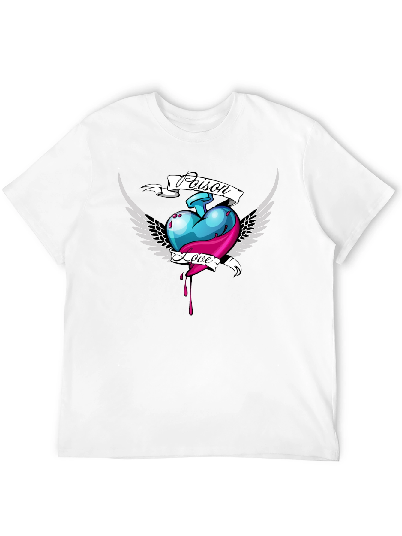 Poison Love Heart Graphic T-Shirt