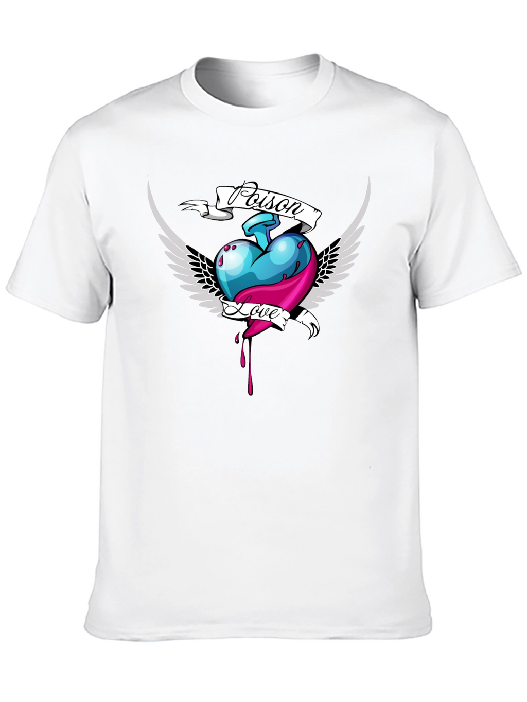 Poison Love Heart Graphic T-Shirt
