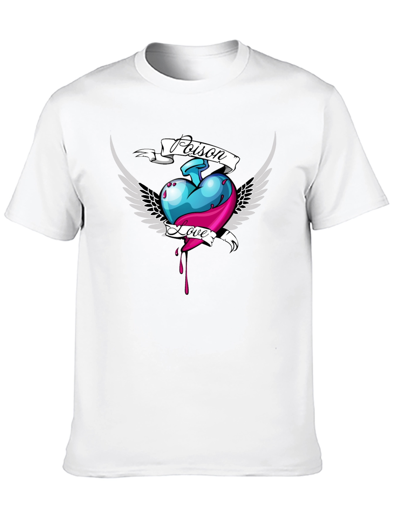 Poison Love Heart Graphic T-Shirt