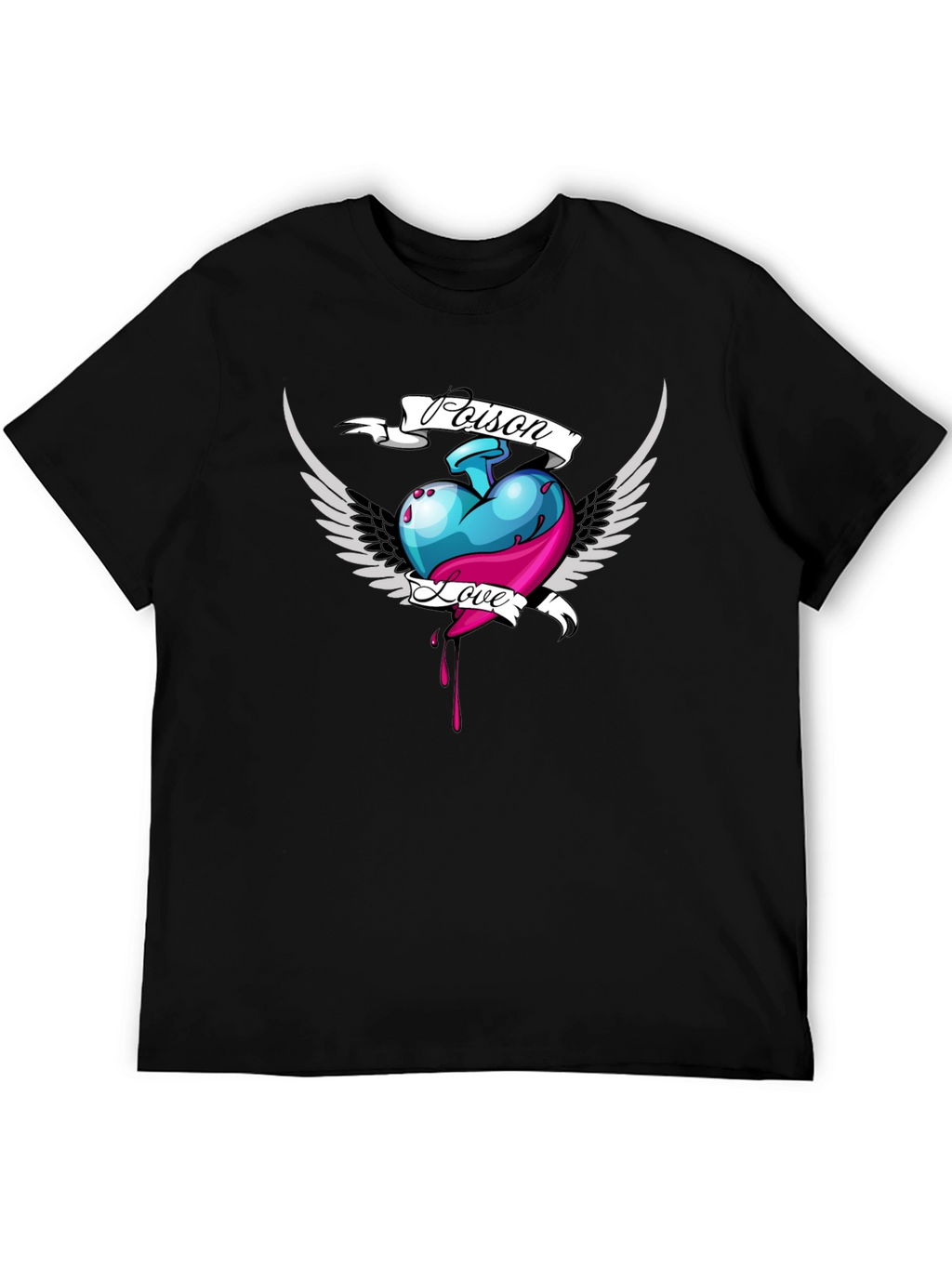 Poison Love Heart Graphic T-Shirt
