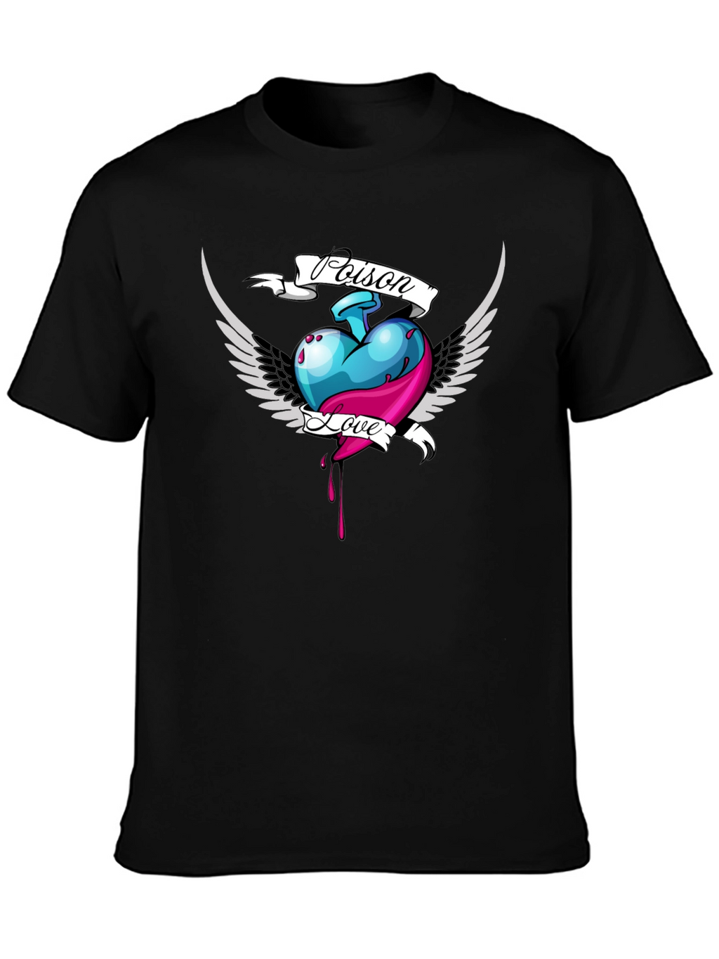 Poison Love Heart Graphic T-Shirt