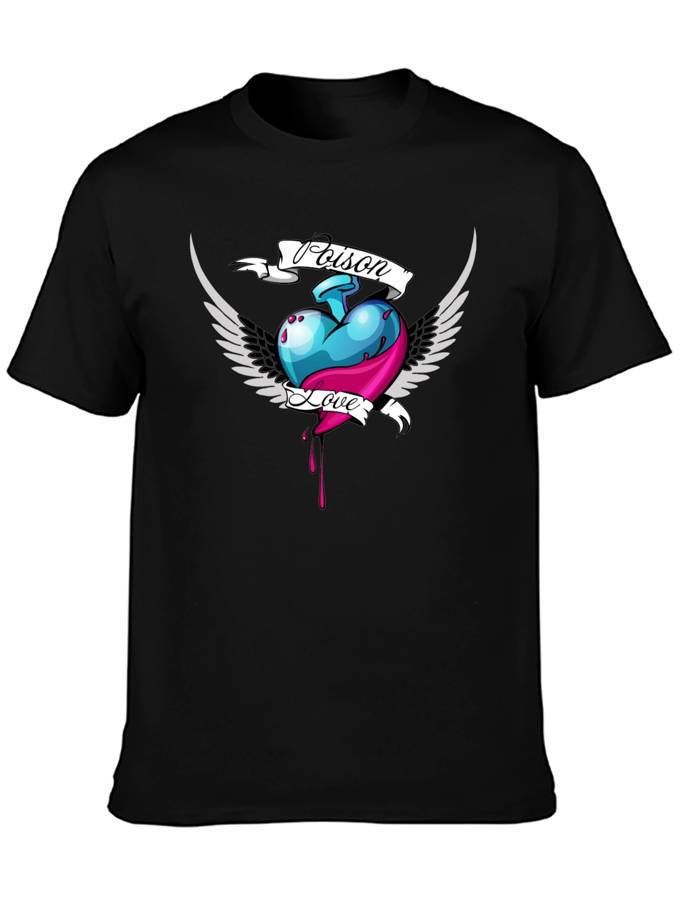 Poison Love Heart Graphic T-Shirt