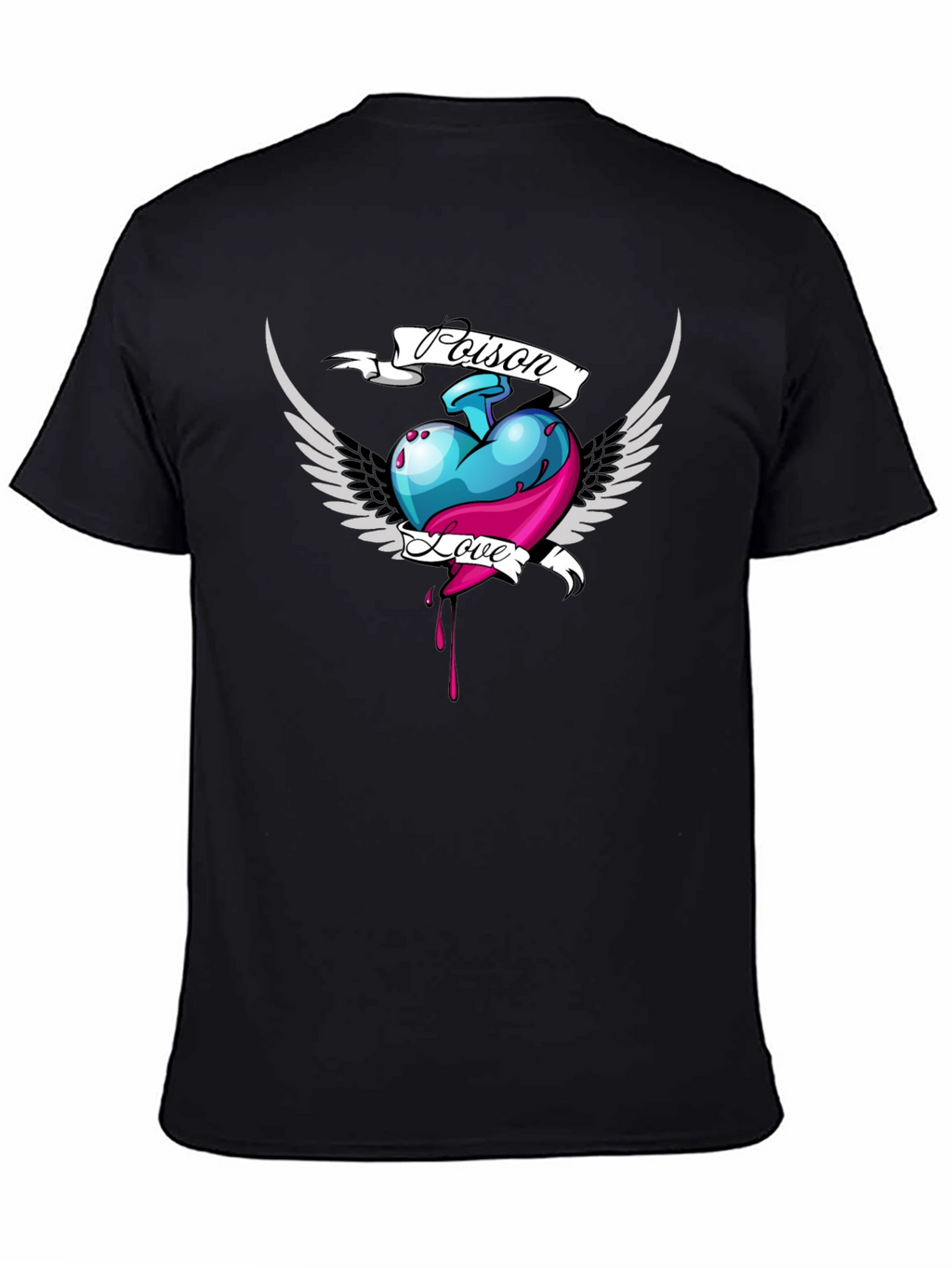 Poison Love Heart Graphic T-Shirt