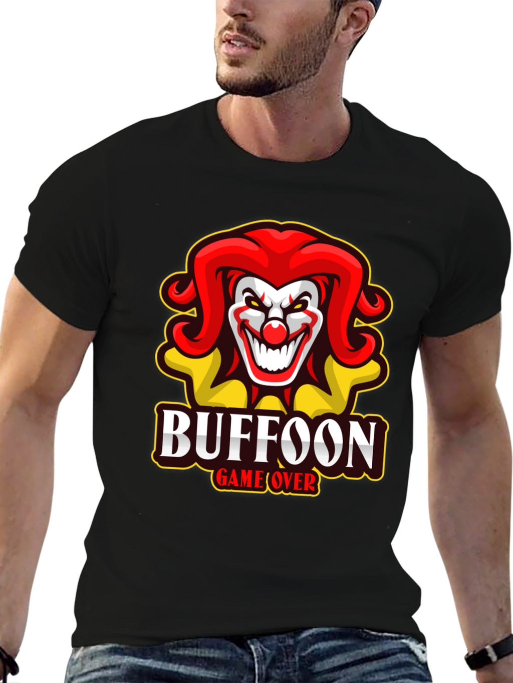 Buffoon Game Over T-Shirt - Clown Design