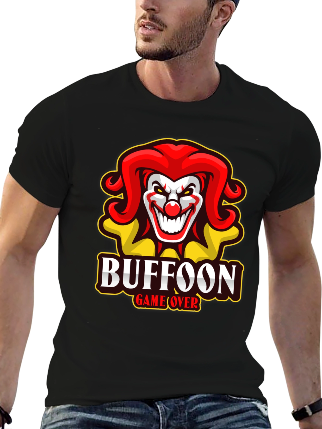 Buffoon Game Over T-Shirt - Clown Design