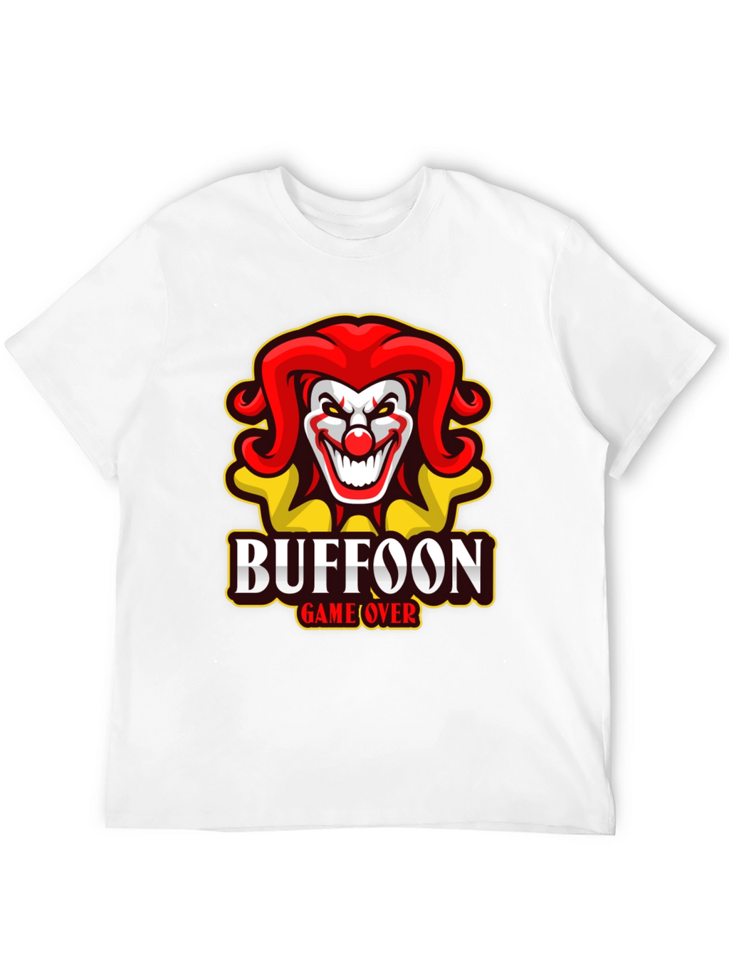 Buffoon Game Over T-Shirt - Clown Design