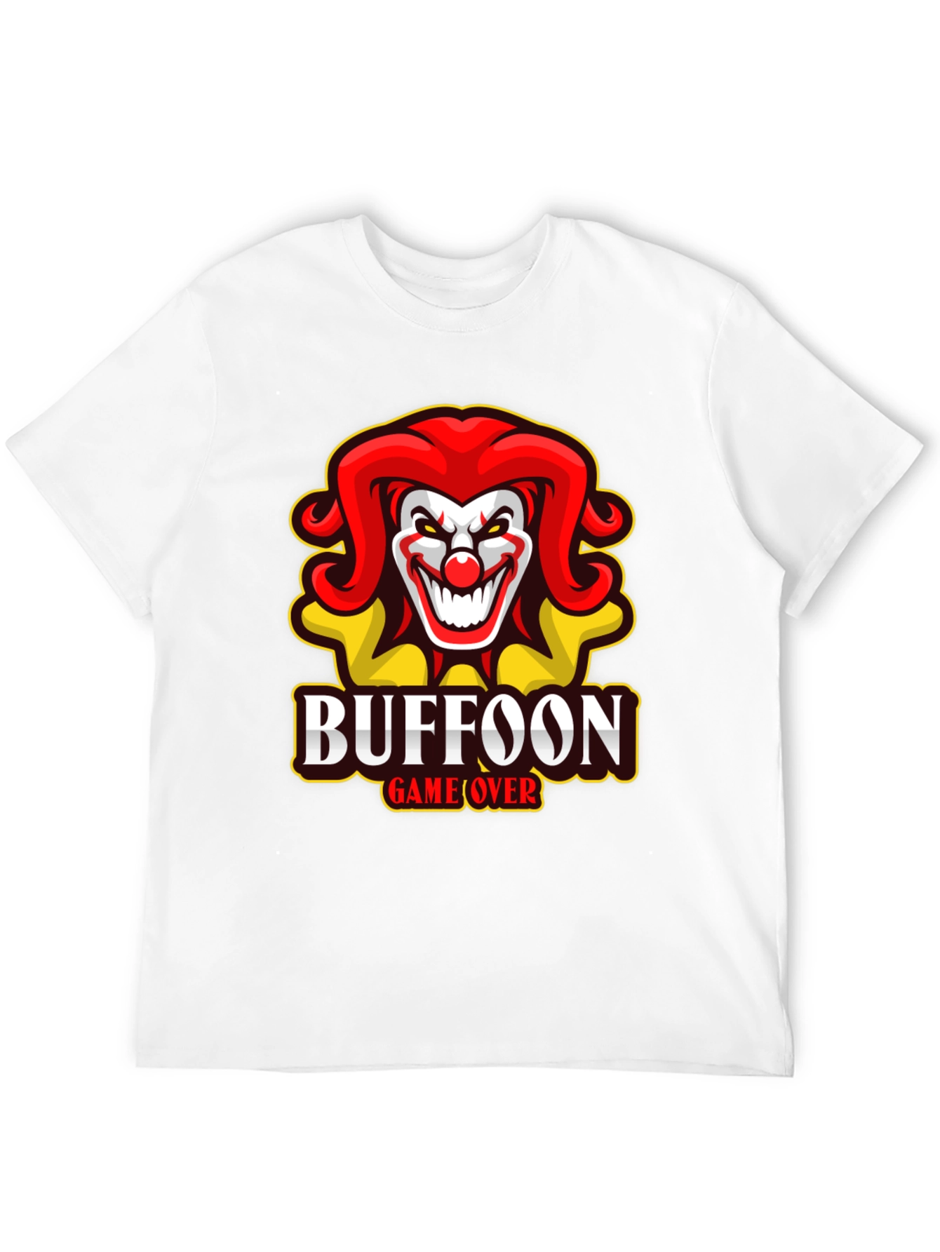 Buffoon Game Over T-Shirt - Clown Design