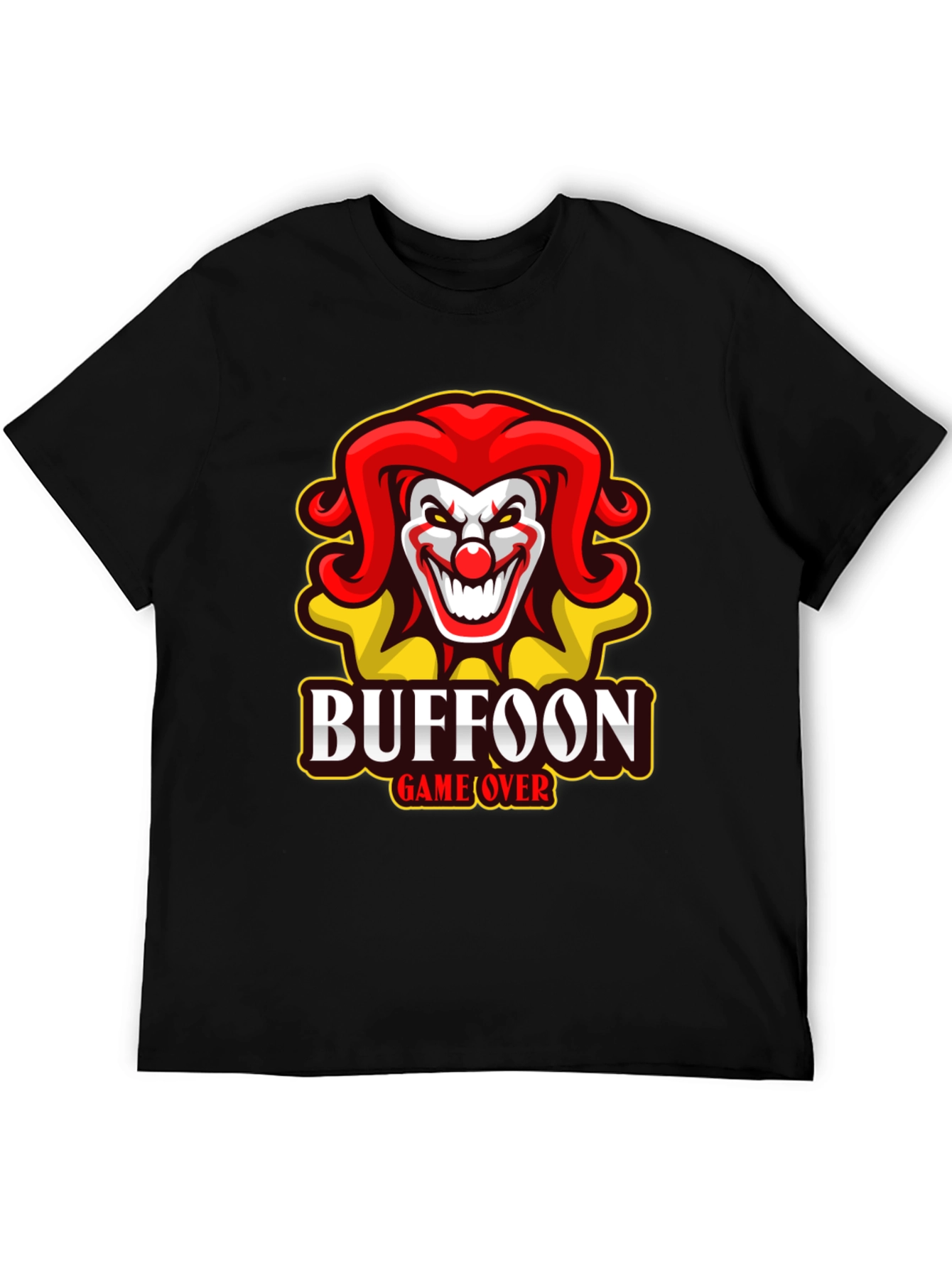 Buffoon Game Over T-Shirt - Clown Design