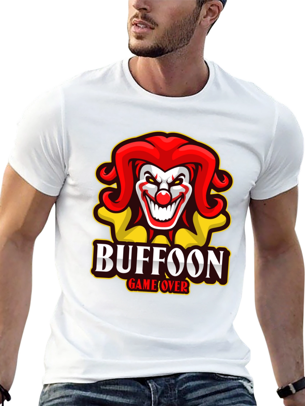 Buffoon Game Over T-Shirt - Clown Design