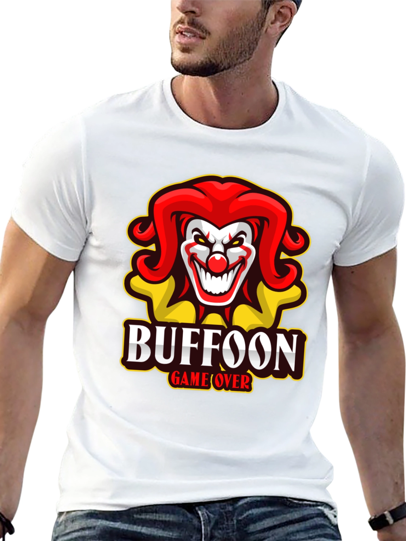 Buffoon Game Over T-Shirt - Clown Design