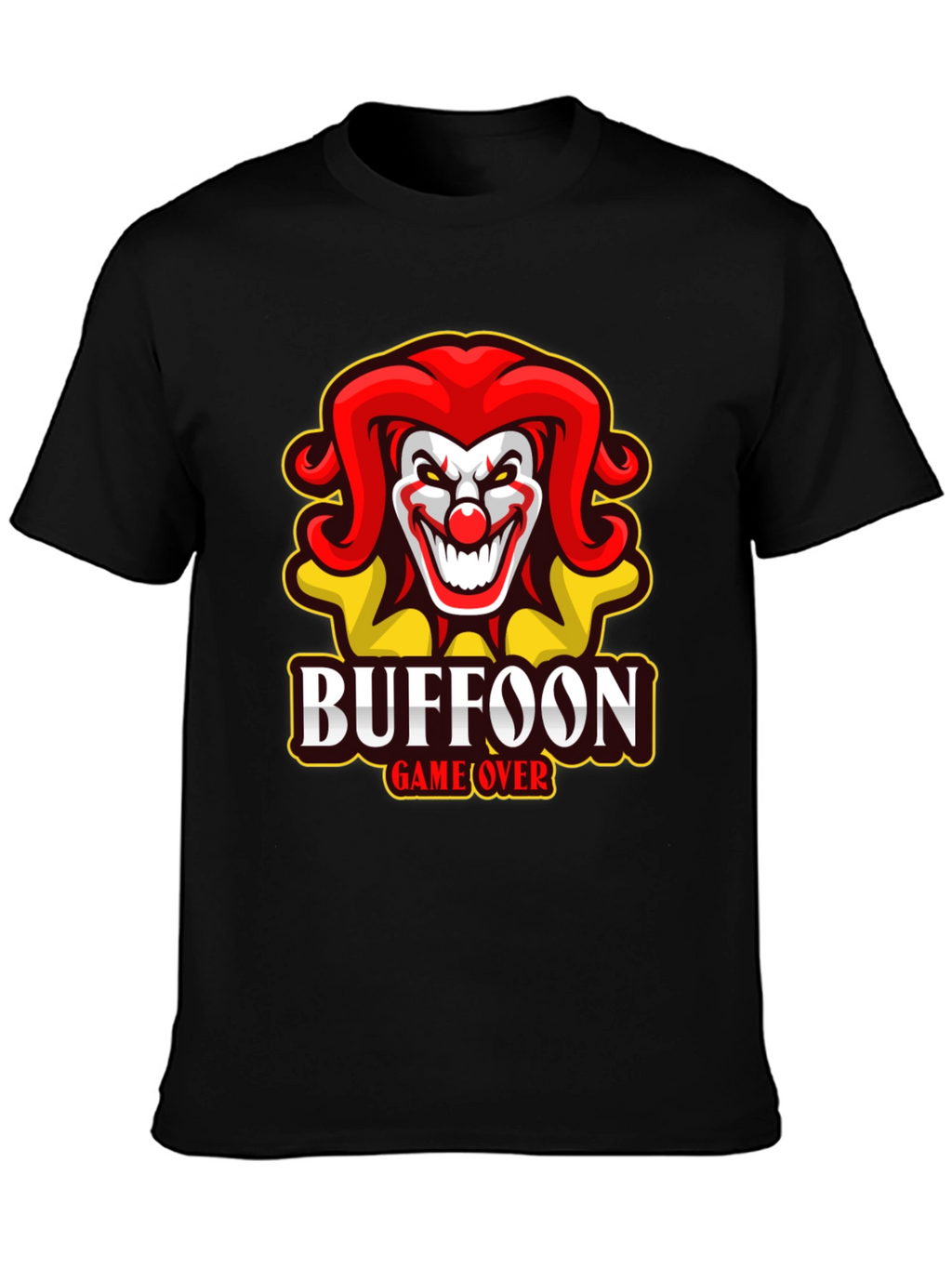 Buffoon Game Over T-Shirt - Clown Design
