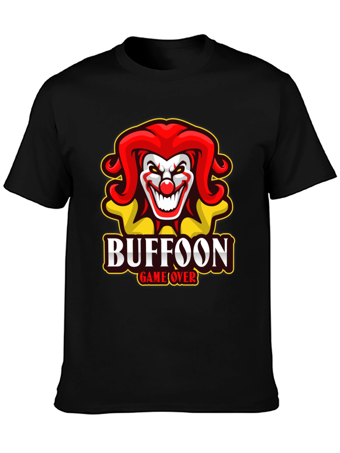 Buffoon Game Over T-Shirt - Clown Design