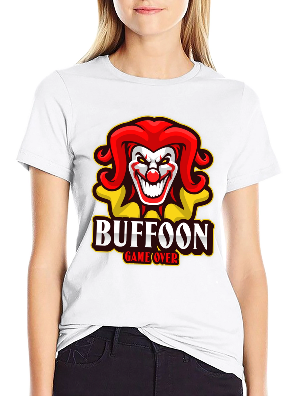 Buffoon Game Over T-Shirt - Clown Design