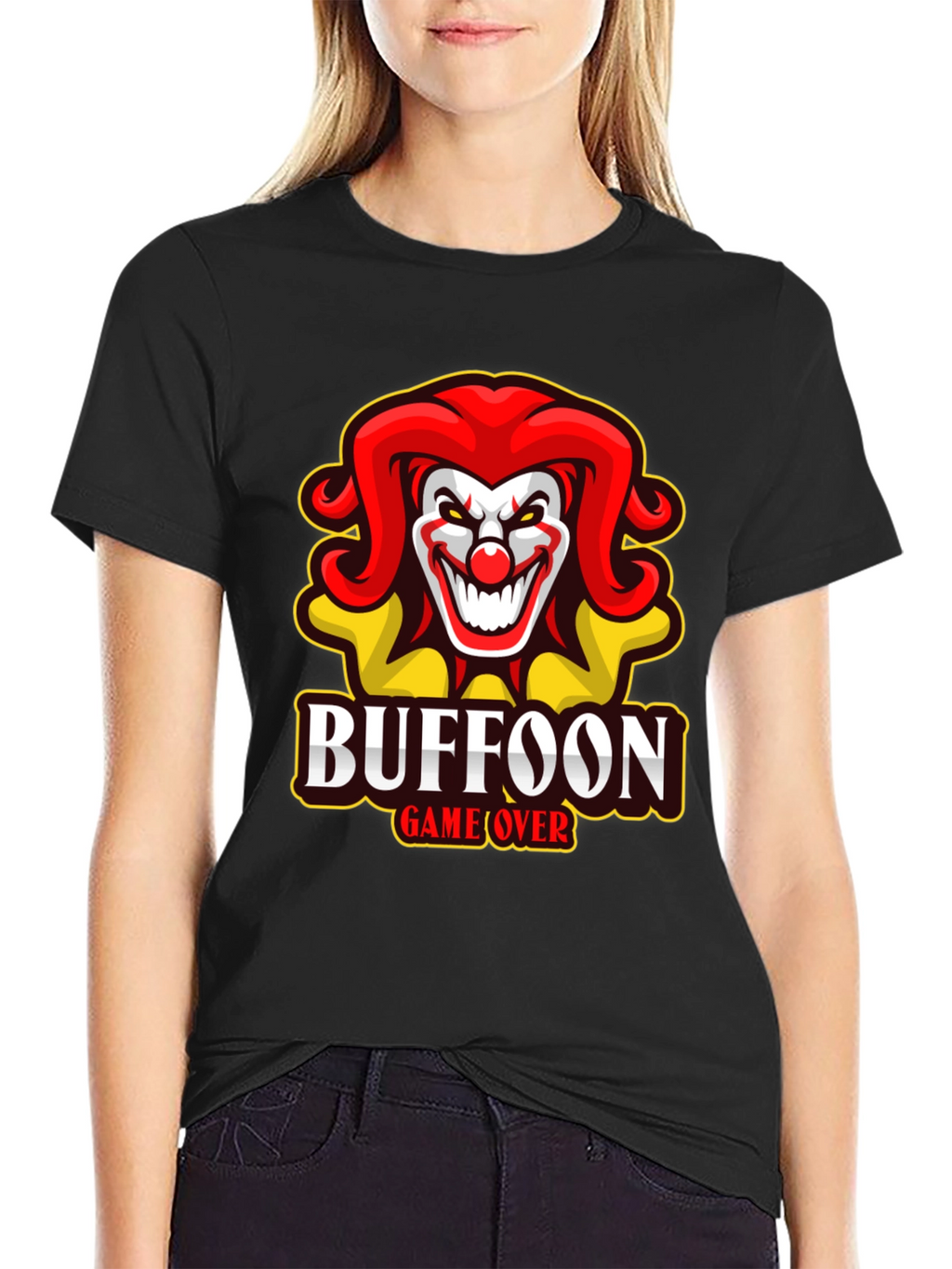 Buffoon Game Over T-Shirt - Clown Design