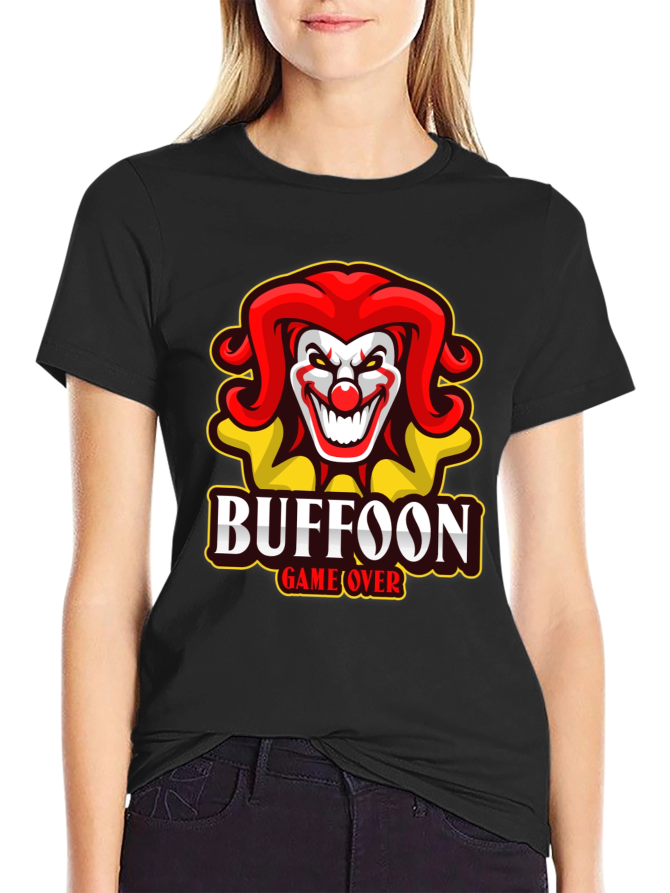 Buffoon Game Over T-Shirt - Clown Design