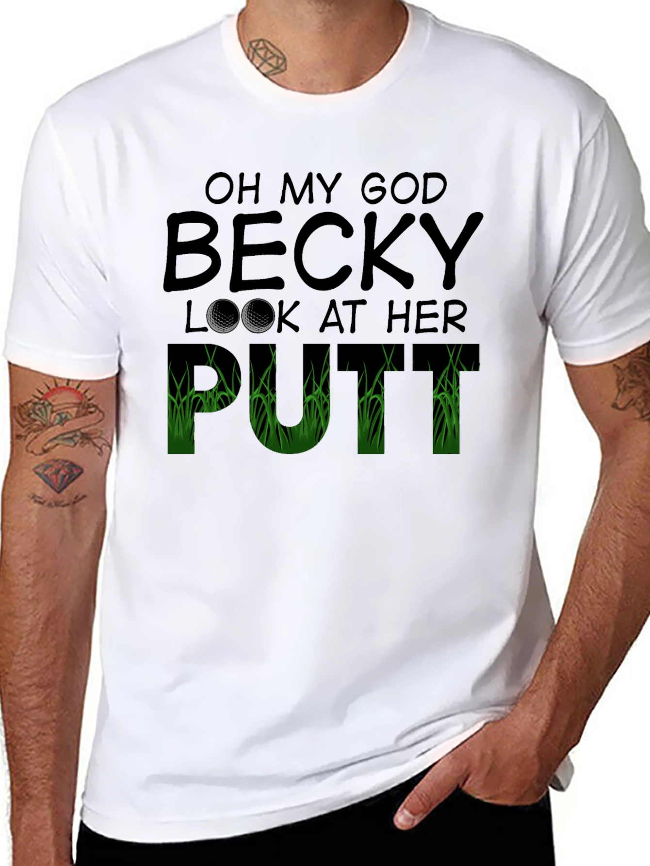 Oh My God Becky T-Shirt Funny Golf Tee