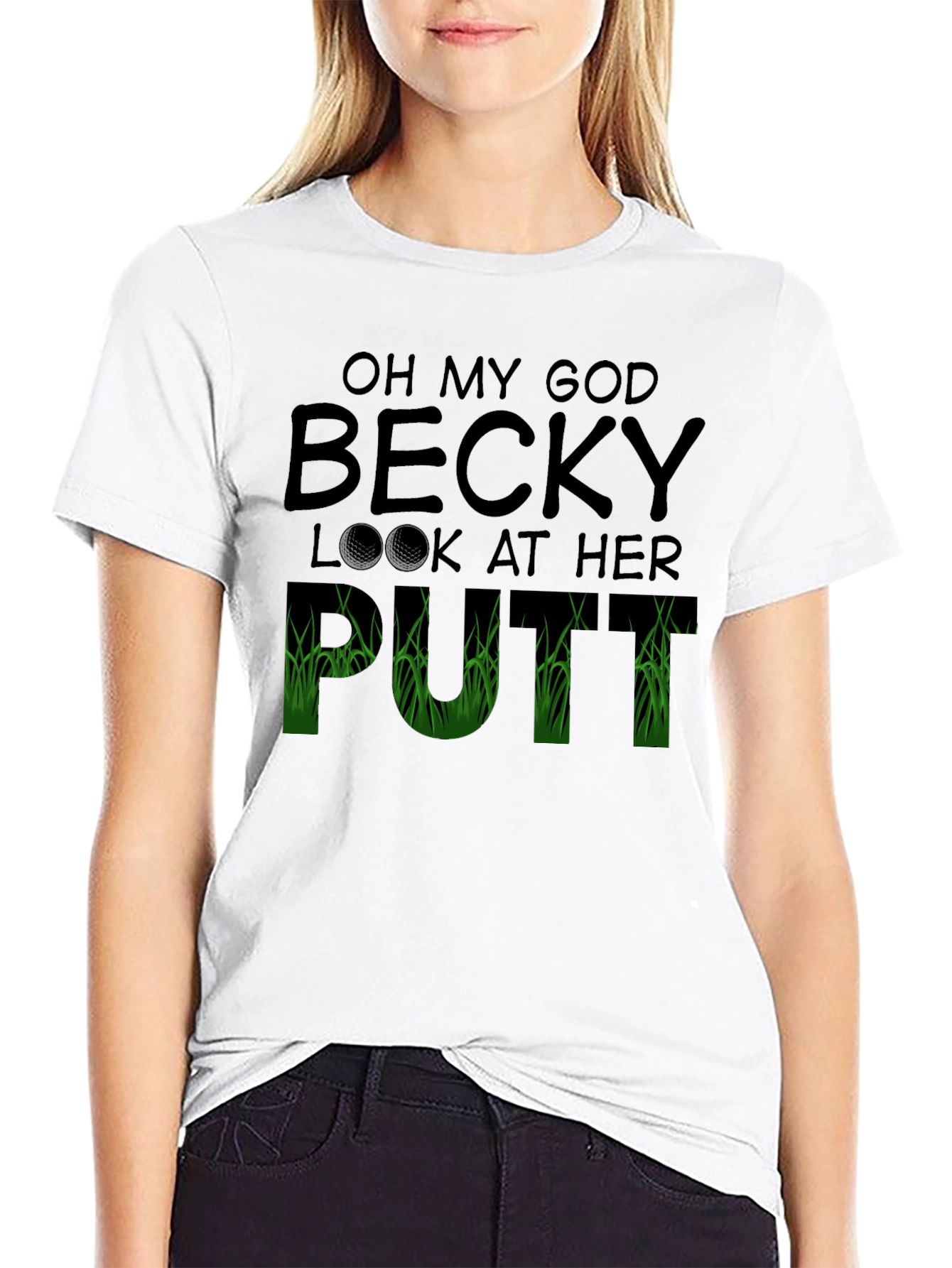 Oh My God Becky T-Shirt Funny Golf Tee