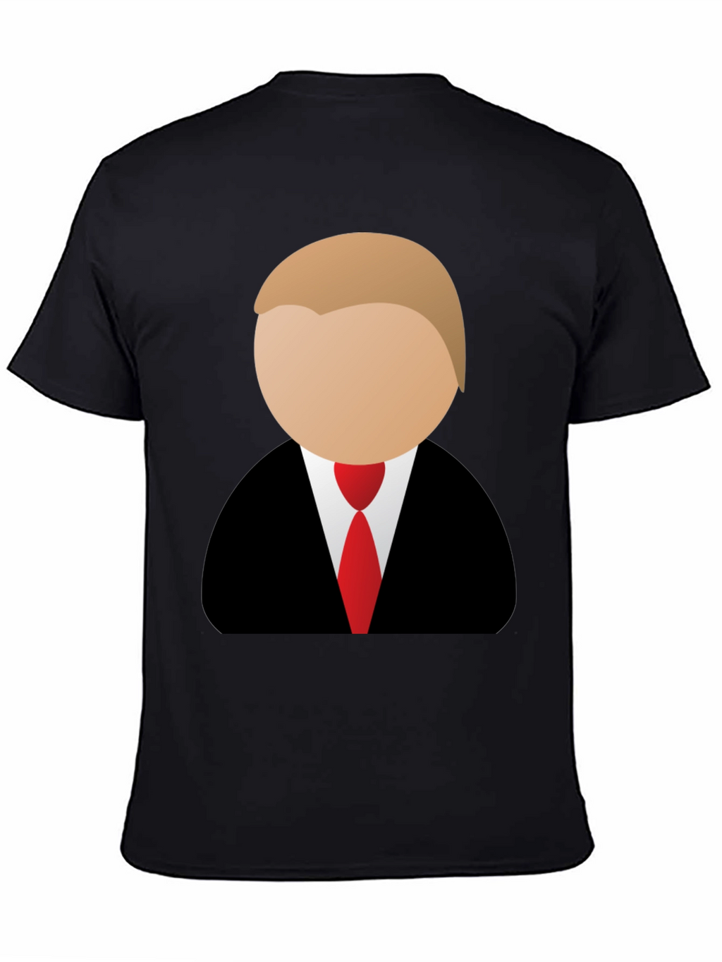 Trump Cartoon Graphic Tee - Black