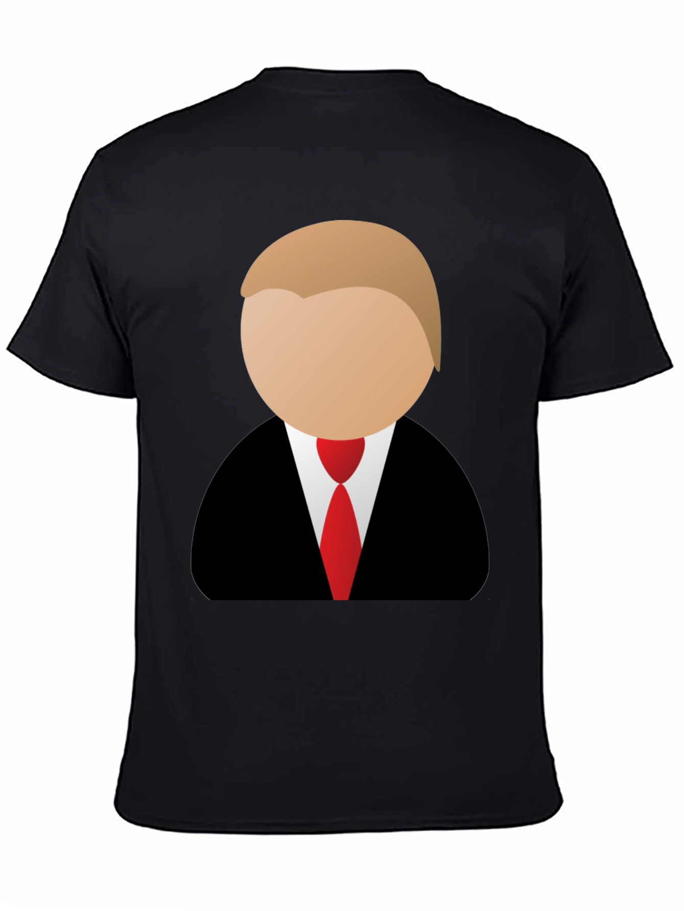 Trump Cartoon Graphic Tee - Black