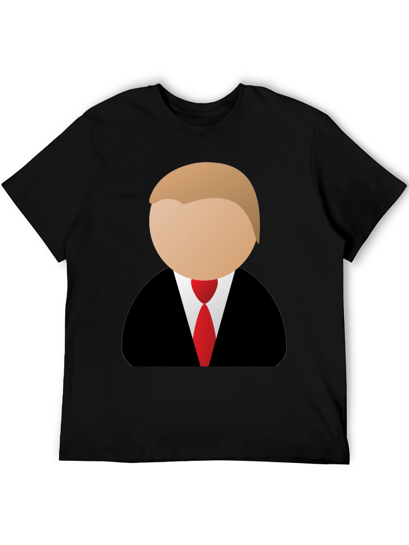 Trump Cartoon Graphic Tee - Black