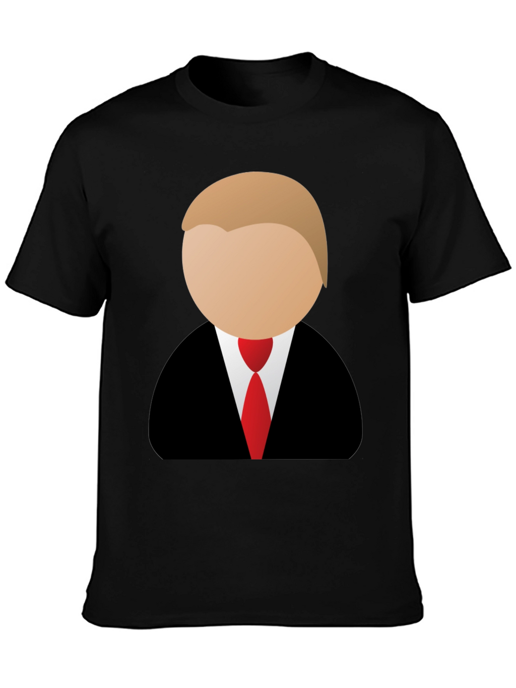 Trump Cartoon Graphic Tee - Black
