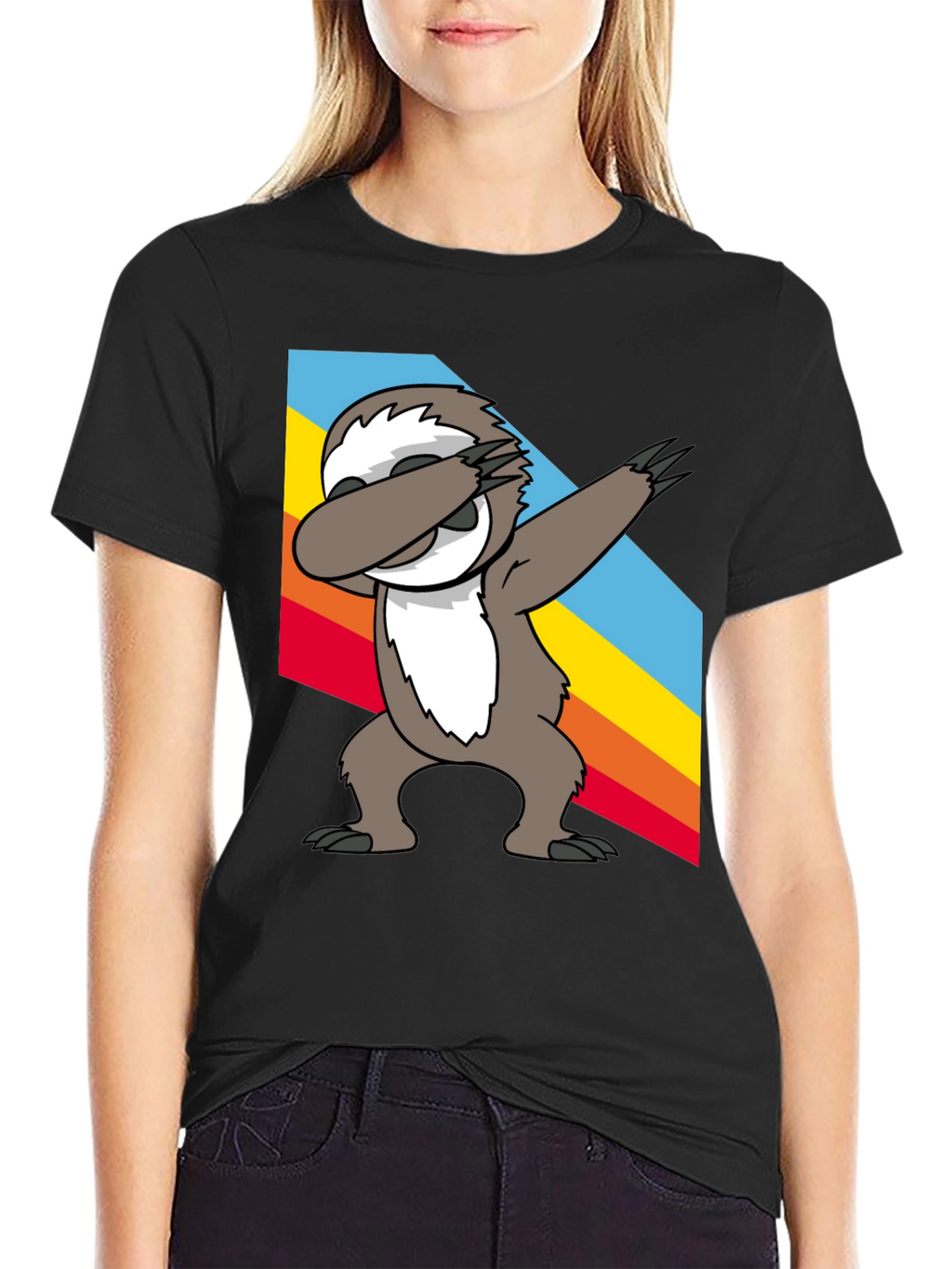 Sloth Dabbing T-Shirt - Funny Animal Tee