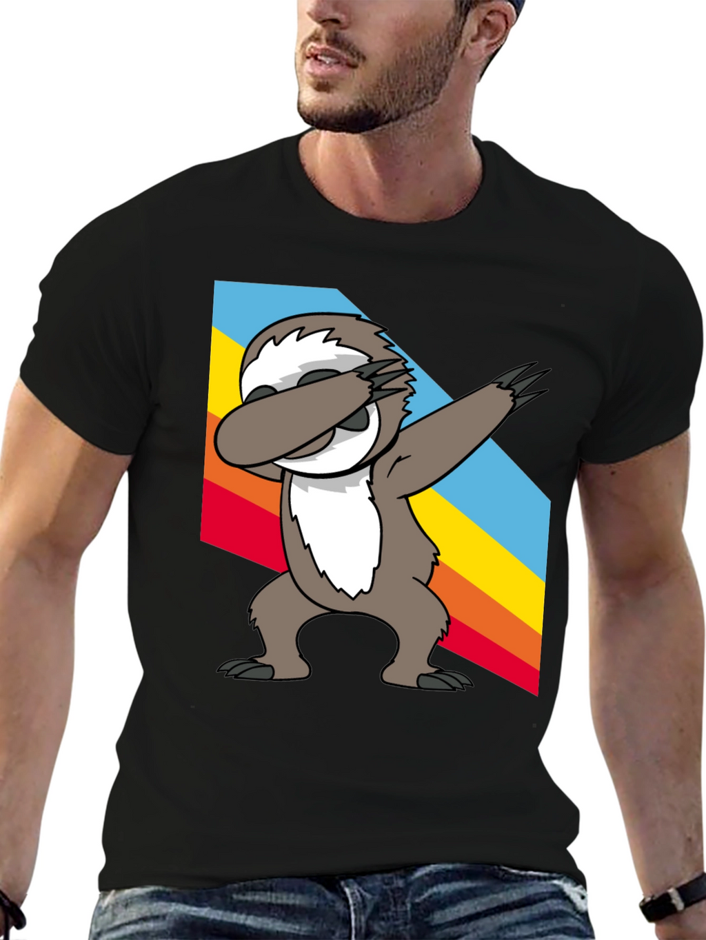 Sloth Dabbing T-Shirt - Funny Animal Tee