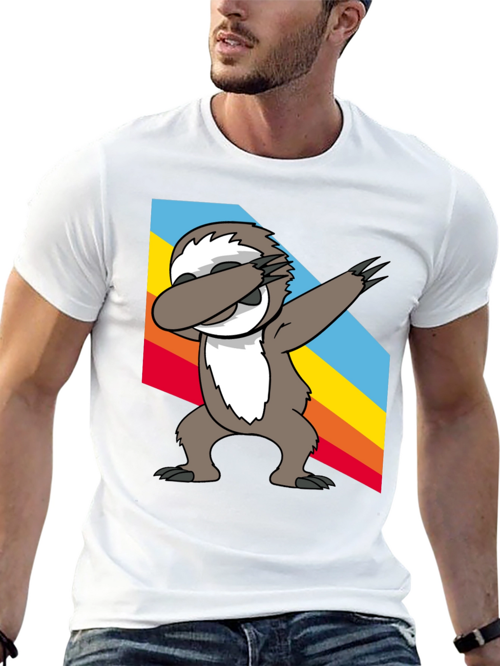 Sloth Dabbing T-Shirt - Funny Animal Tee