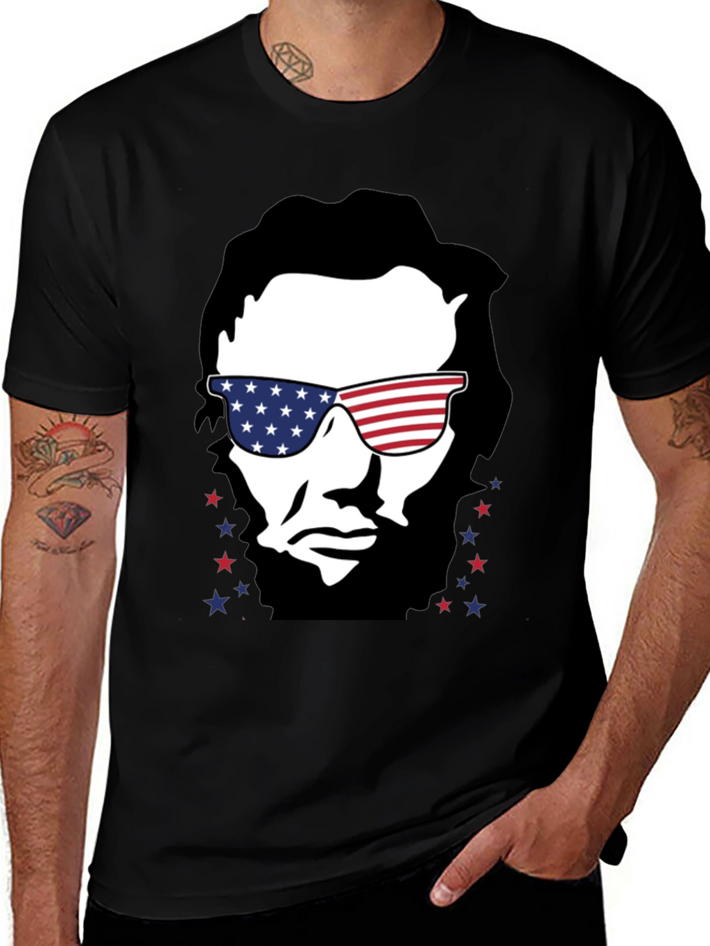 American Lincoln T-Shirt Patriotic USA Tee