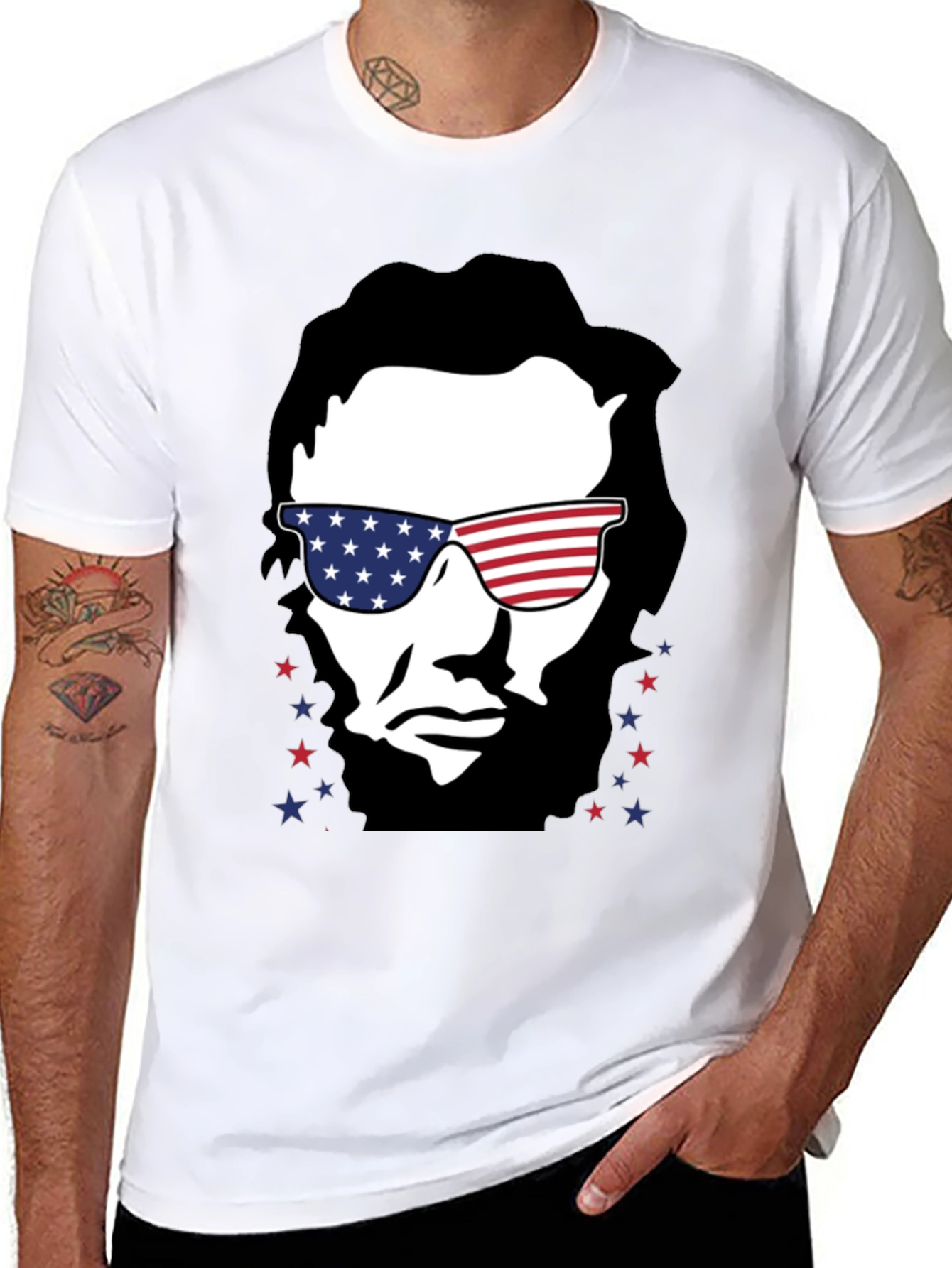 American Lincoln T-Shirt Patriotic USA Tee